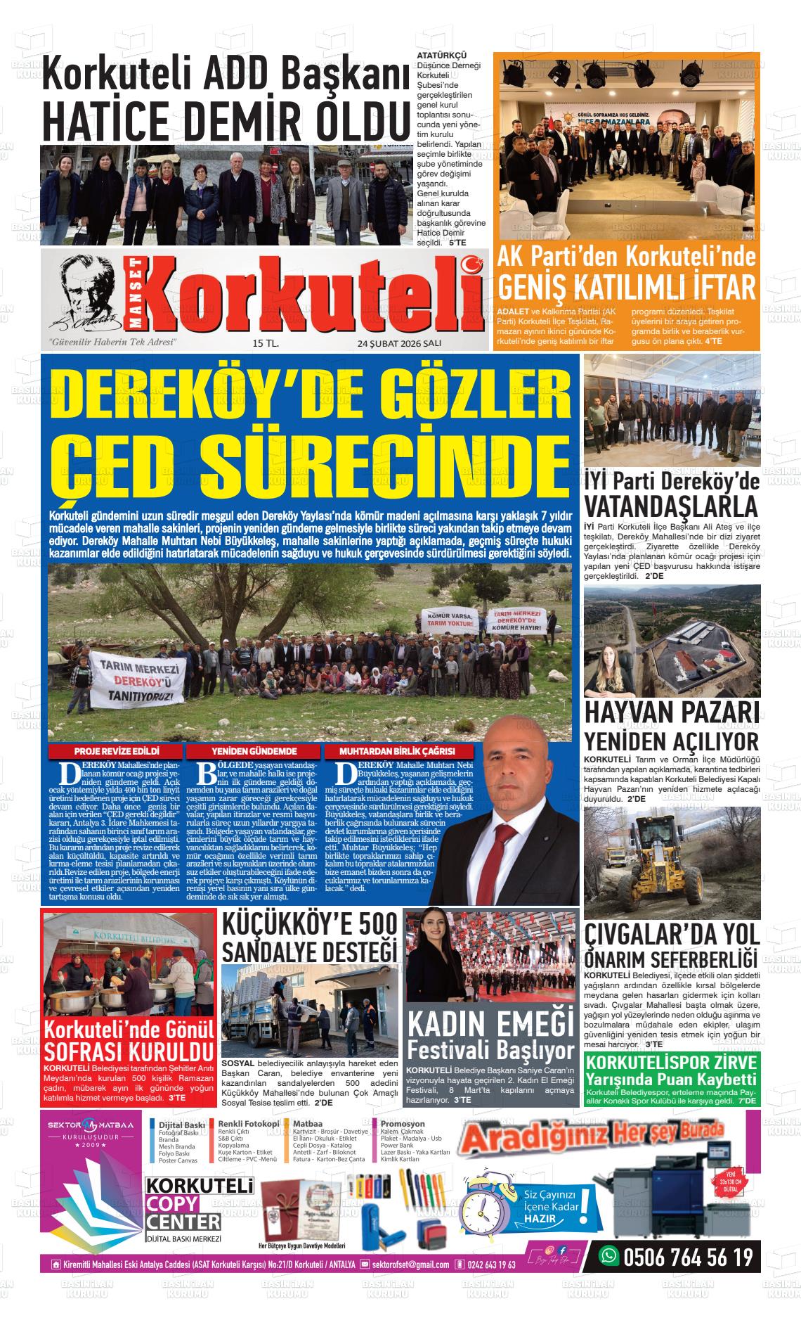 Antalya Korkutelimanset 24.02.2026