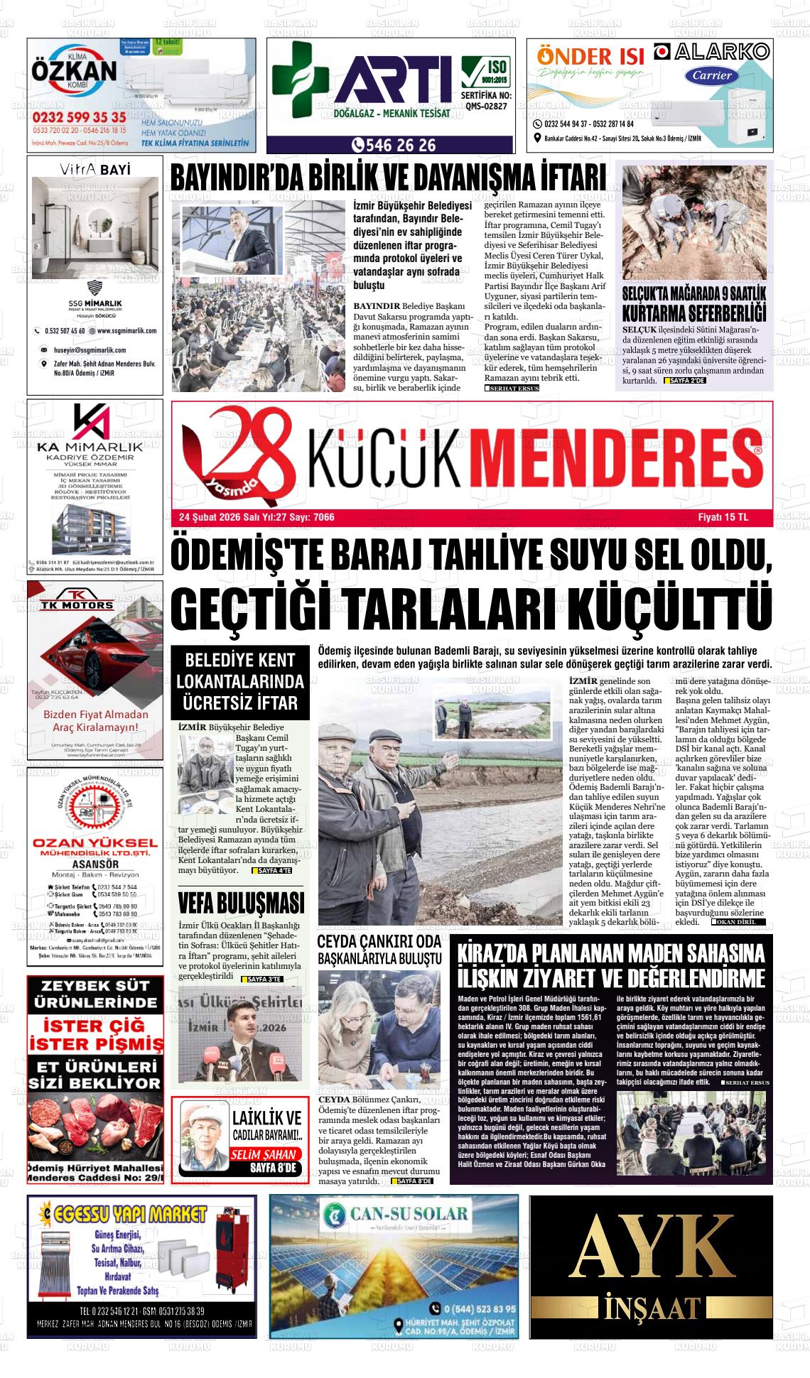 Izmir Kucukmenderes 24.02.2026