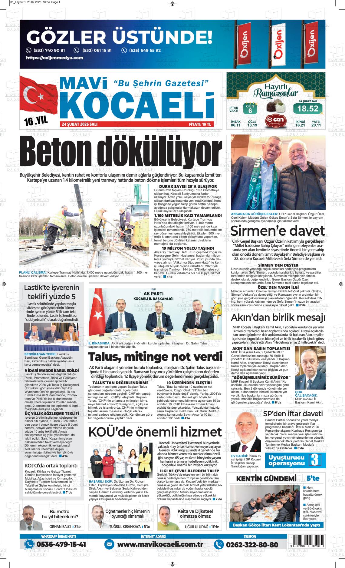 Kocaeli Mavi 24.02.2026