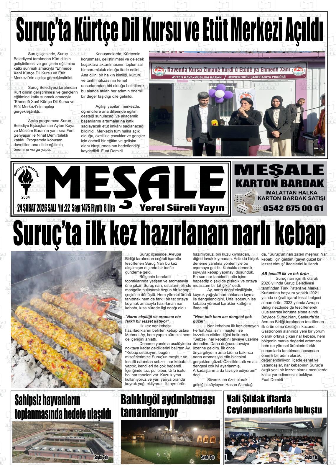 Sanliurfa Mesale 24.02.2026