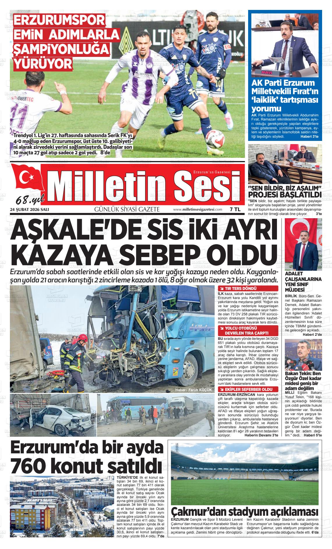 Erzurum Milletinsesi 24.02.2026