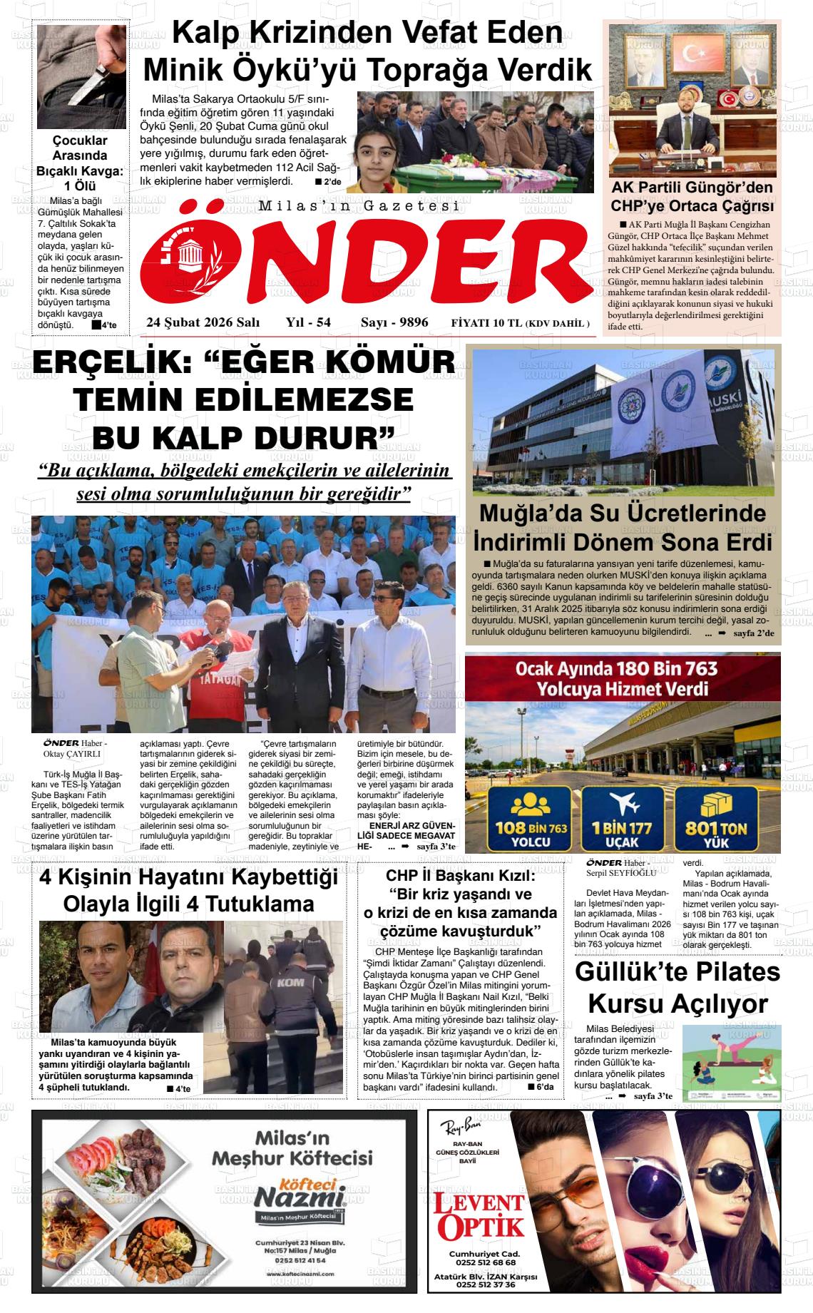 Mugla Onder 24.02.2026