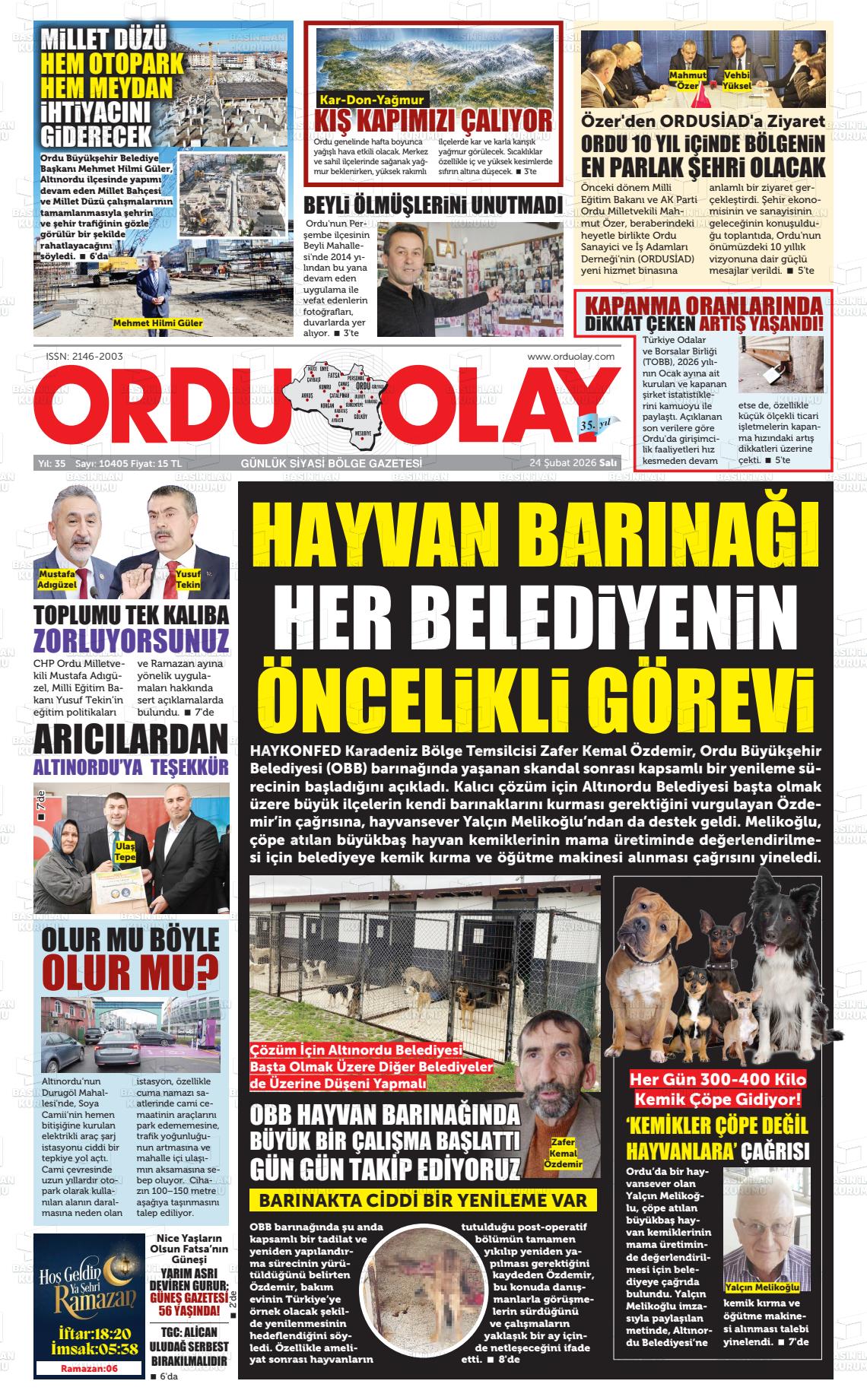 Ordu Olay 24.02.2026