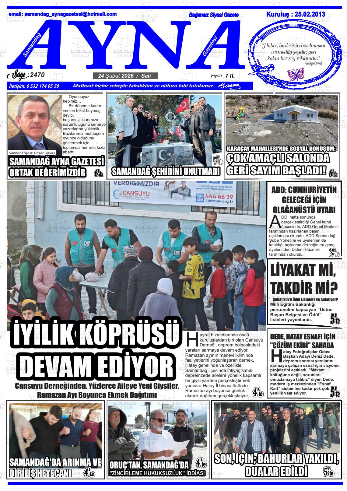 Hatay Samandagayna 24.02.2026