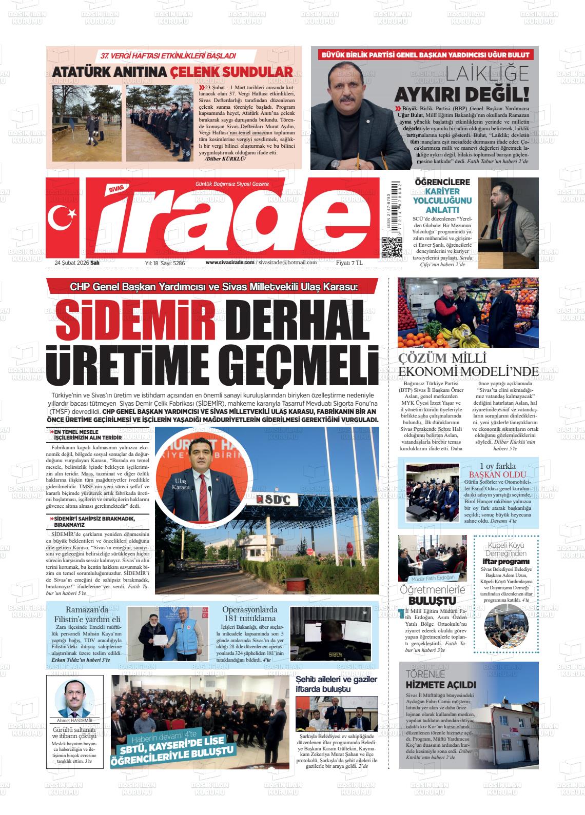 Sivas Irade 24.02.2026