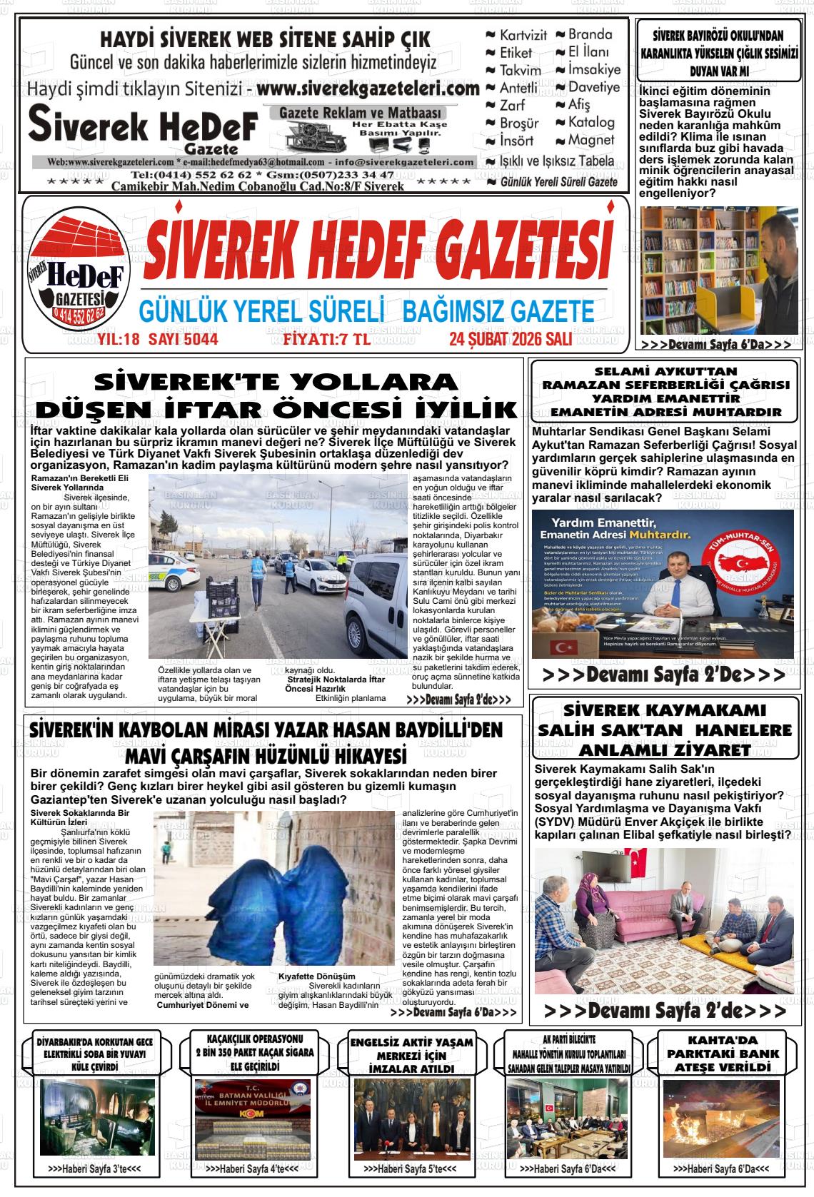 Sanliurfa Siverekhedef 24.02.2026
