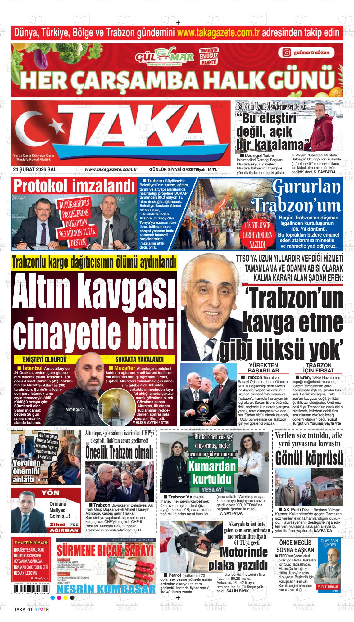 Trabzon Taka 24.02.2026