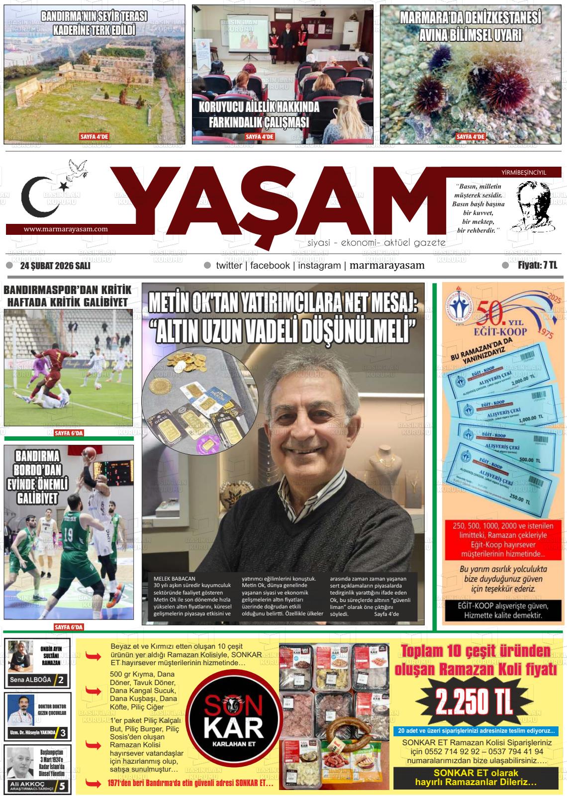 Canakkale Yasam 24.02.2026