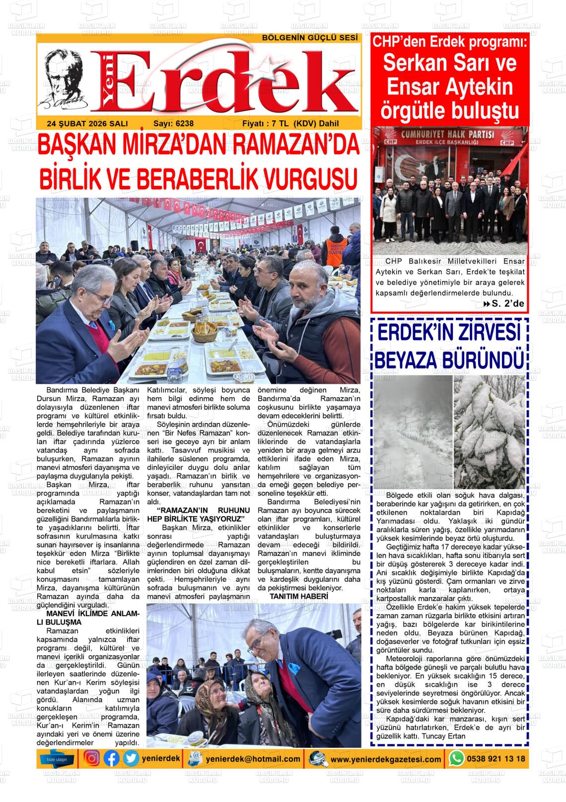 Balikesir Yenierdek 24.02.2026