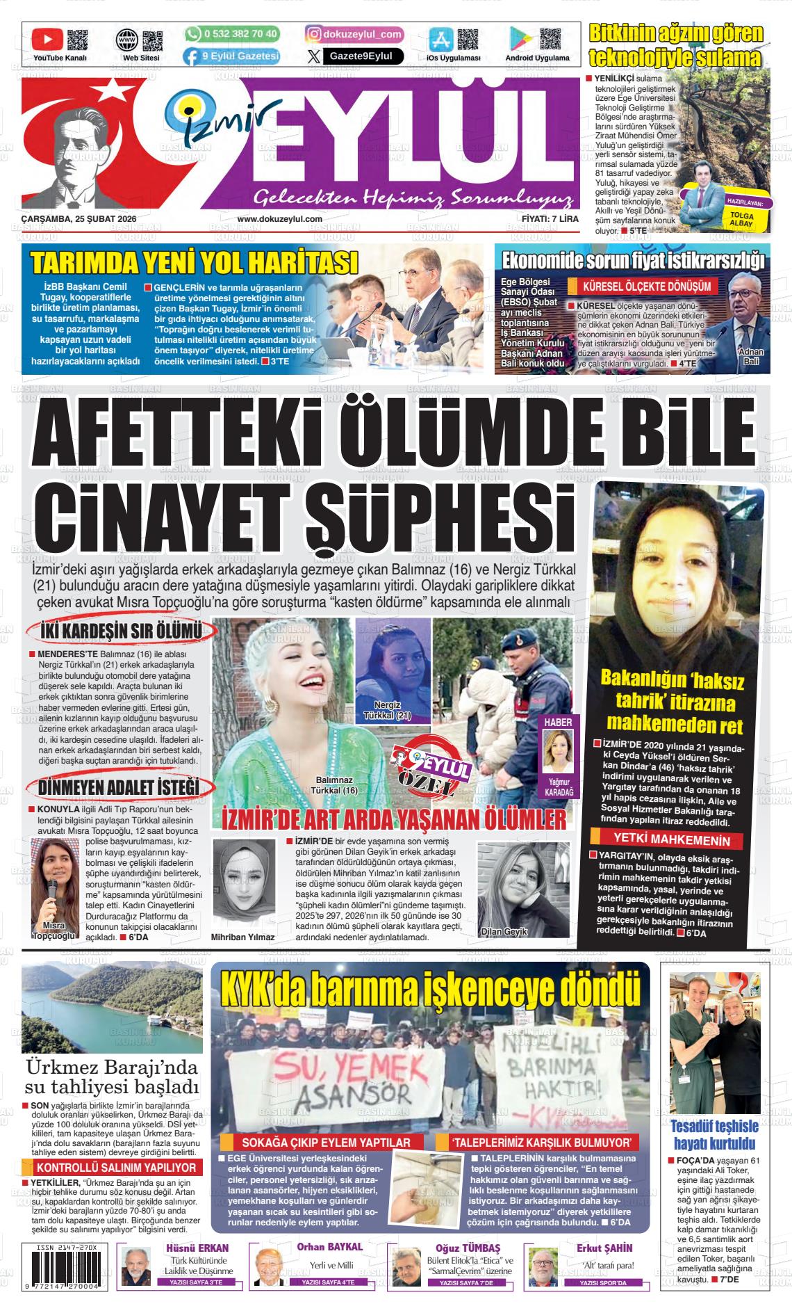 Izmir 9 Eylul 25.02.2026