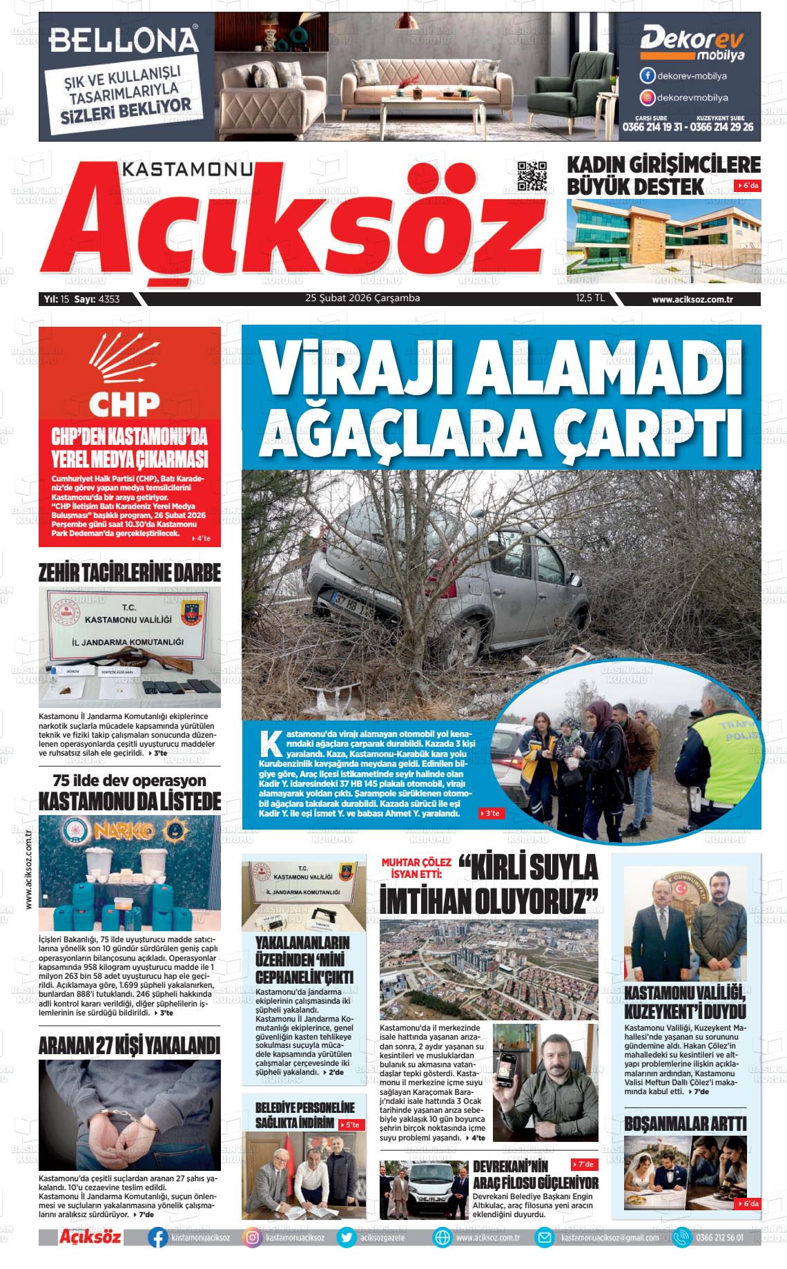 Kastamonu Aciksoz 25.02.2026