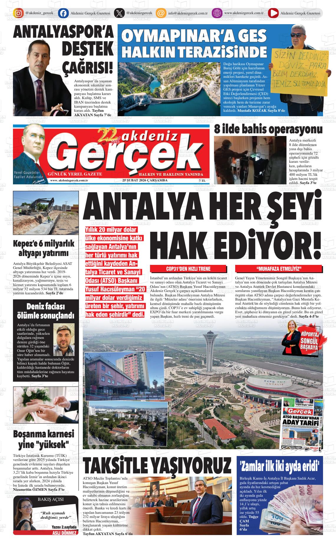 Antalya Akdenizgercek 25.02.2026