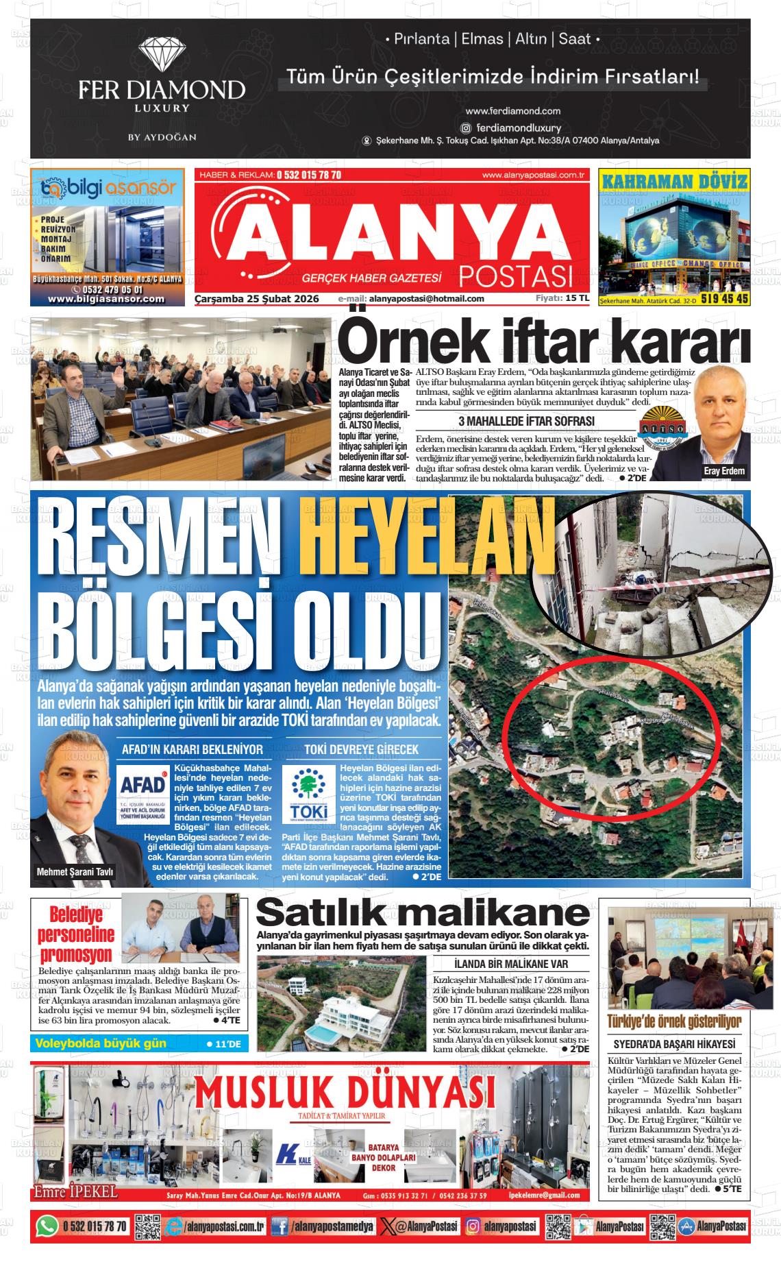 Antalya Alanyapostasi 25.02.2026