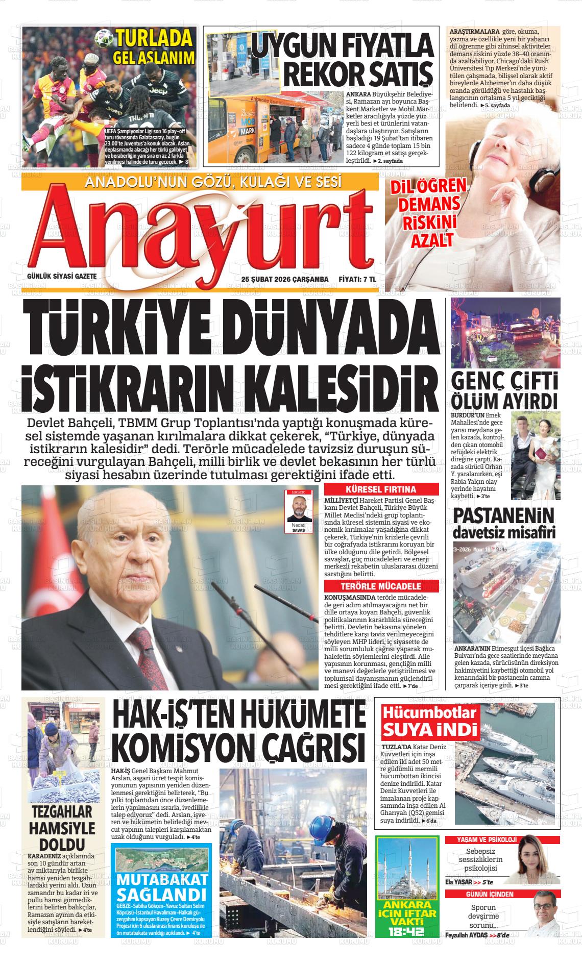 Ankara Anayurt 25.02.2026
