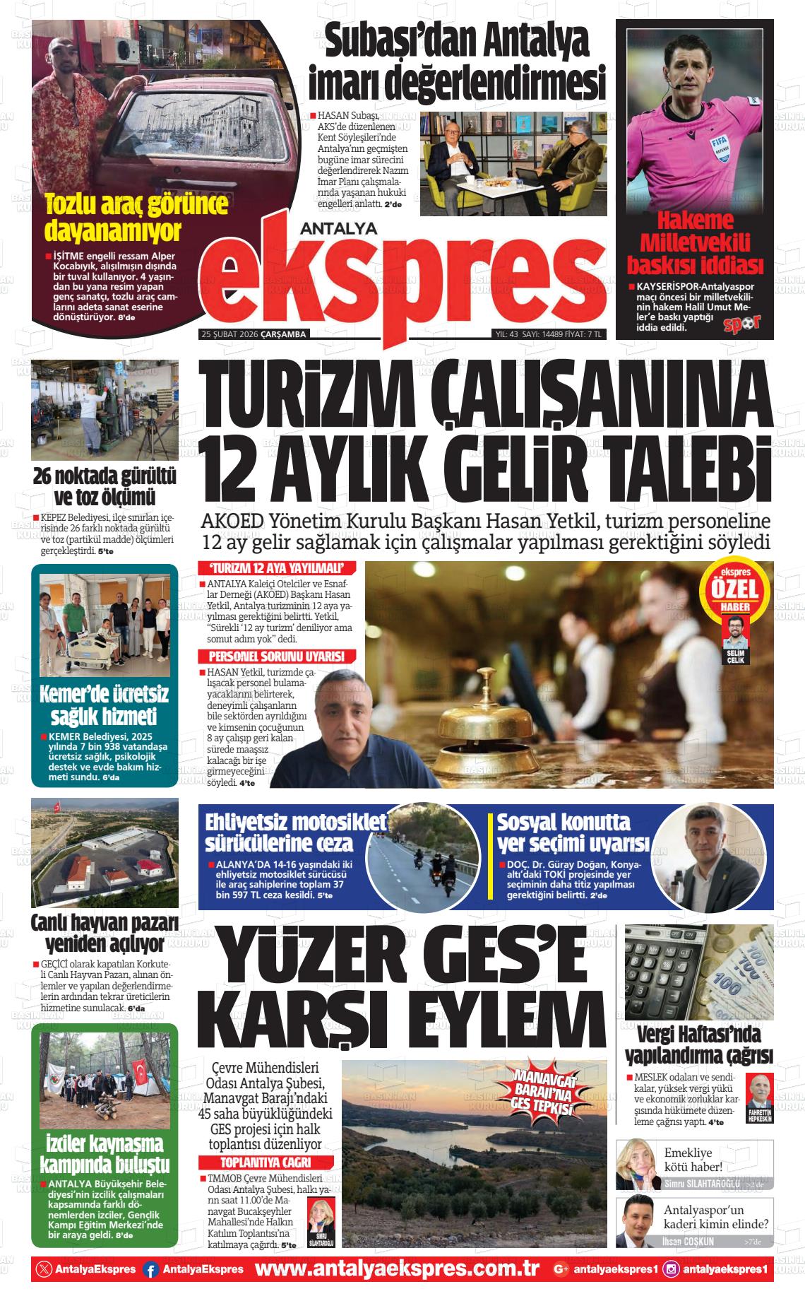 Antalya Ekspres 25.02.2026