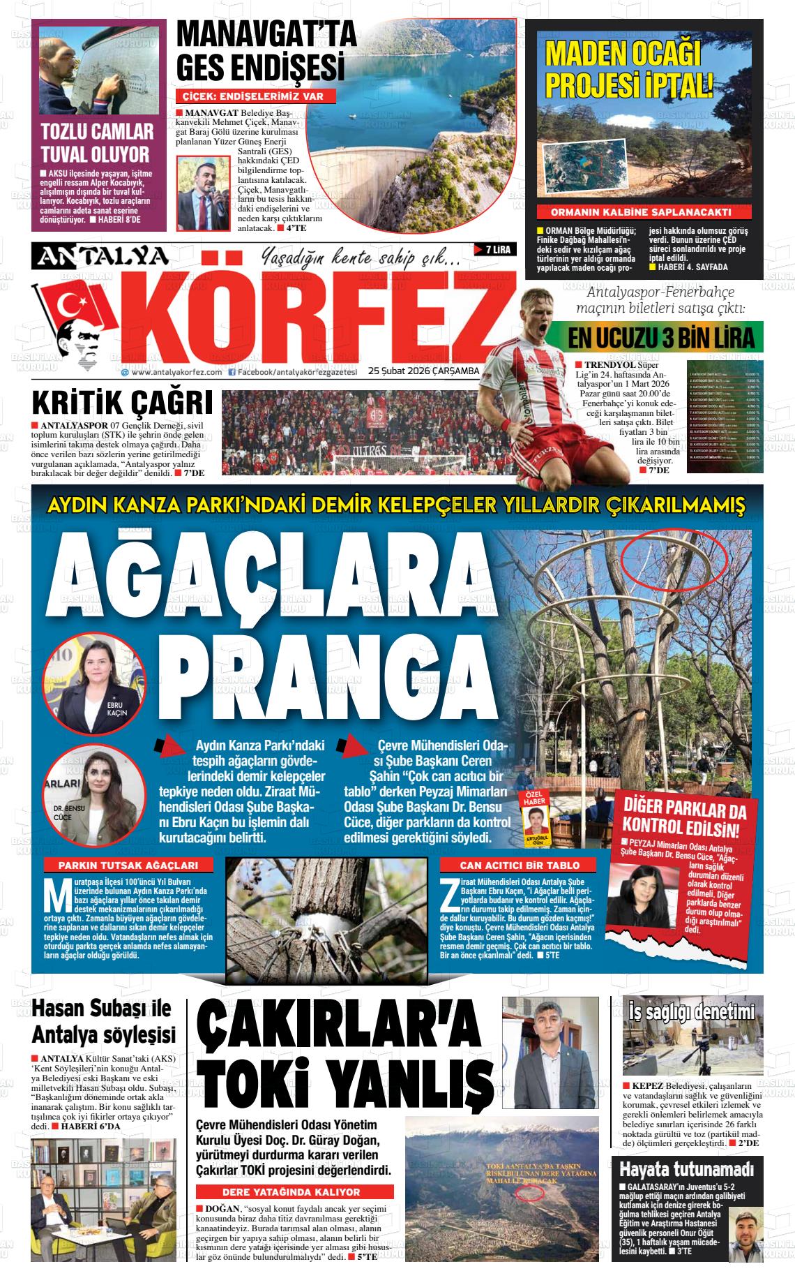 Antalya Korfez 25.02.2026