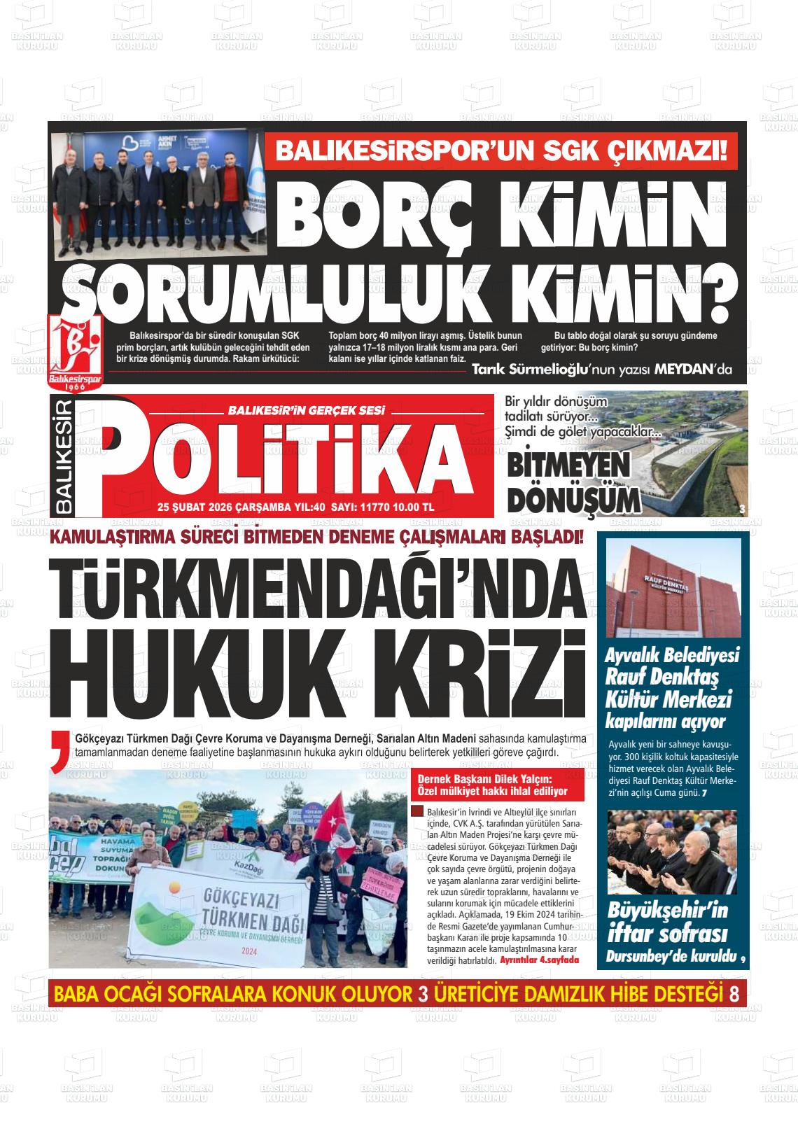 Balikesir Politika 25.02.2026
