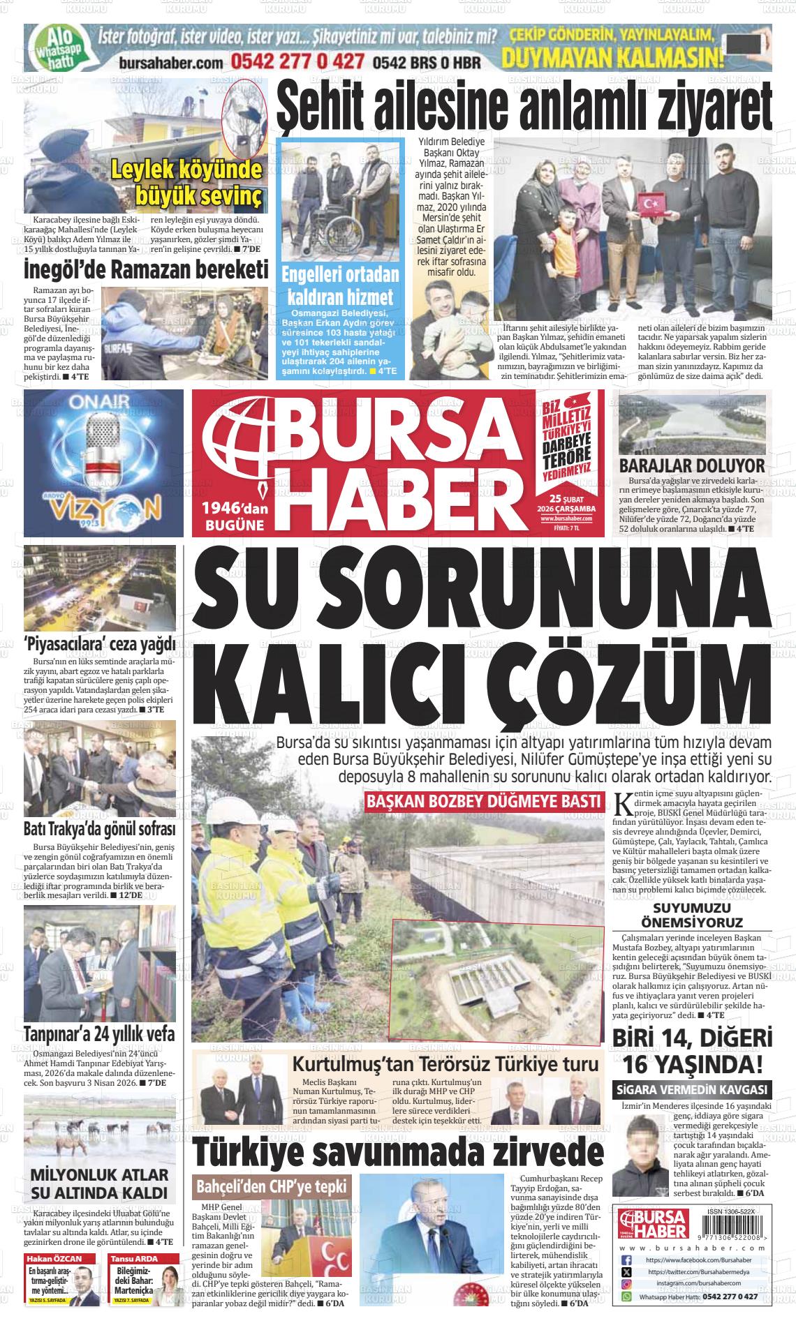 Bursa Haber 25.02.2026