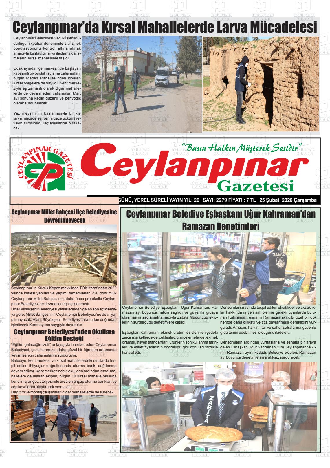 Sanliurfa Ceylanpinar 25.02.2026