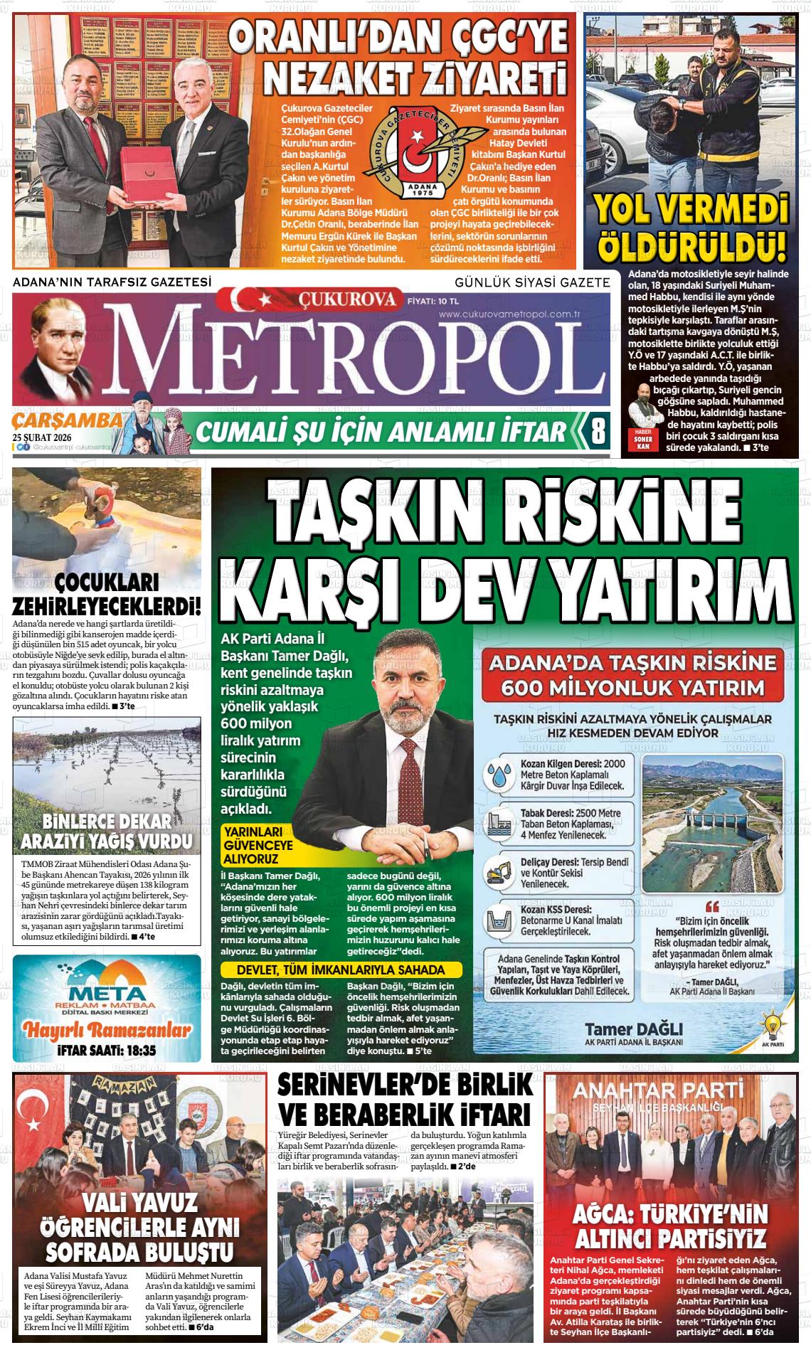 Adana Cukurovametropol 25.02.2026