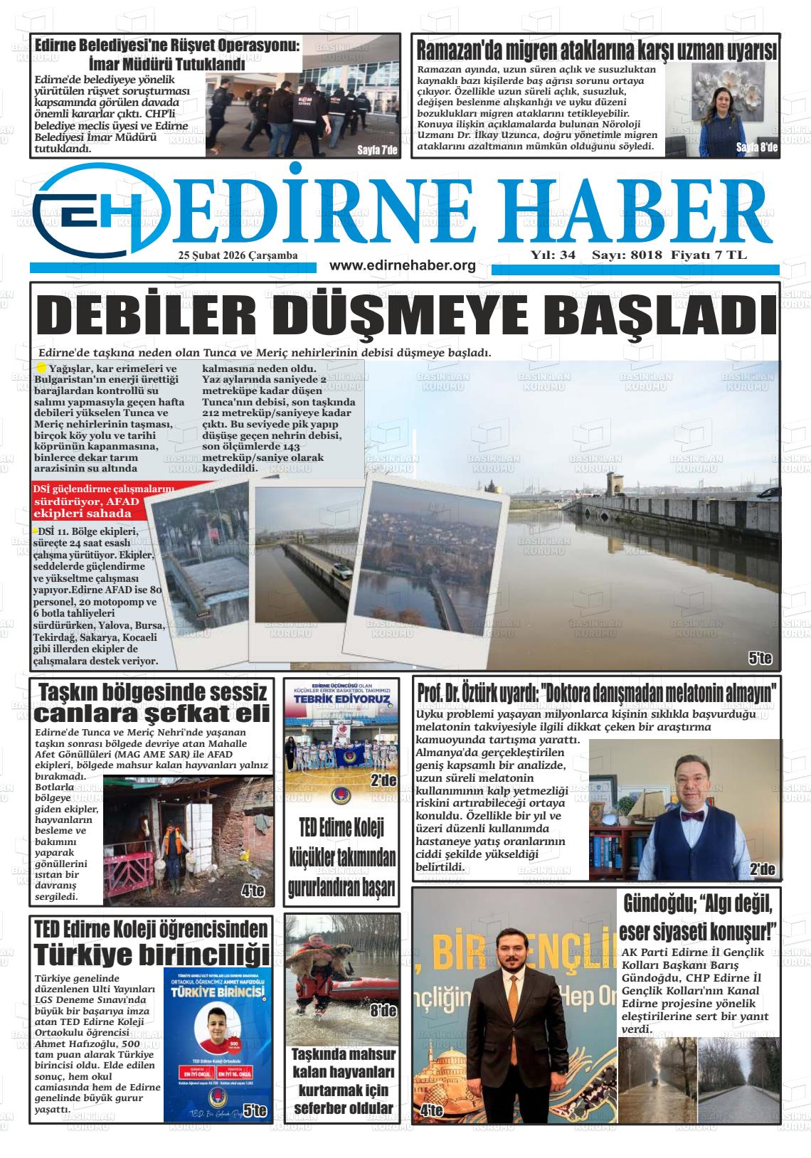Edirne Haber 25.02.2026