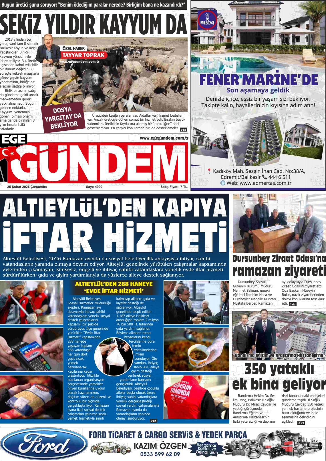 Balikesir Egegundem 25.02.2026