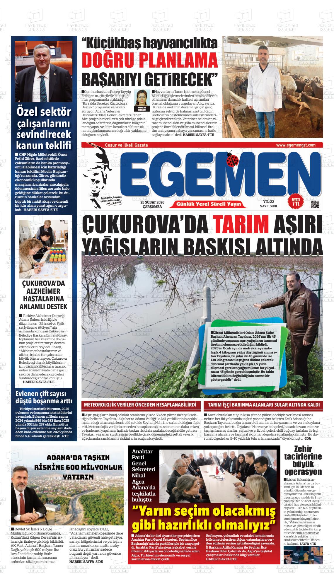 Adana Egemen 25.02.2026