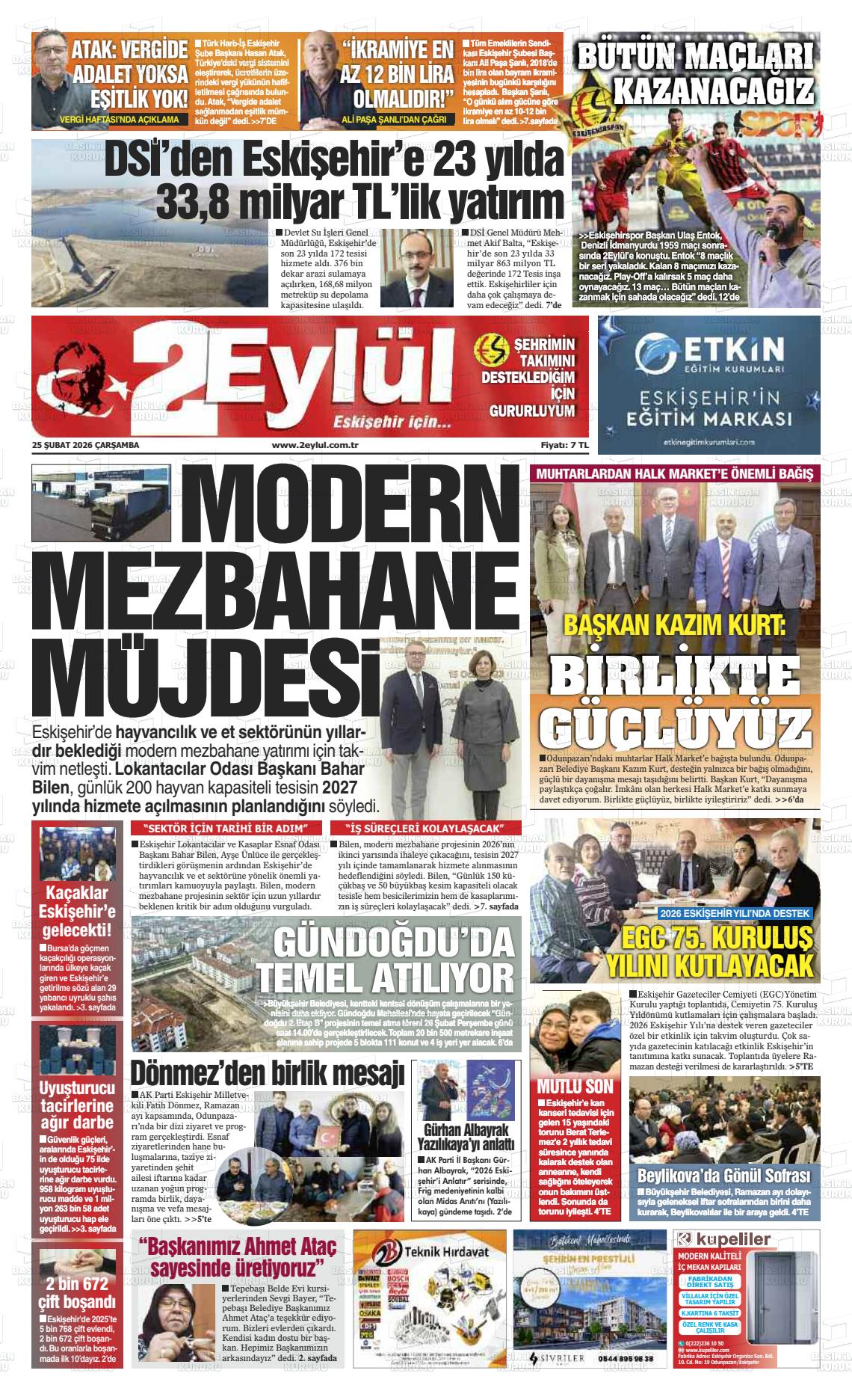 Eskisehir 2 Eylul 25.02.2026