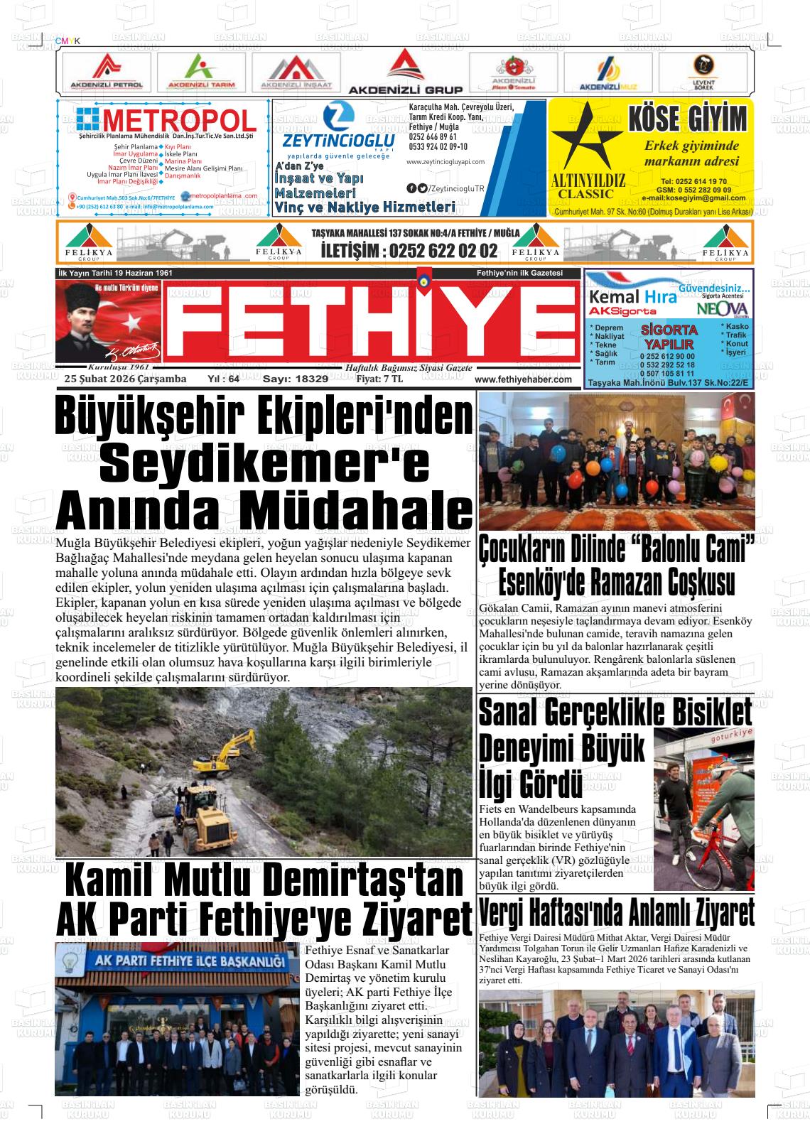 Mugla Fethiye 25.02.2026