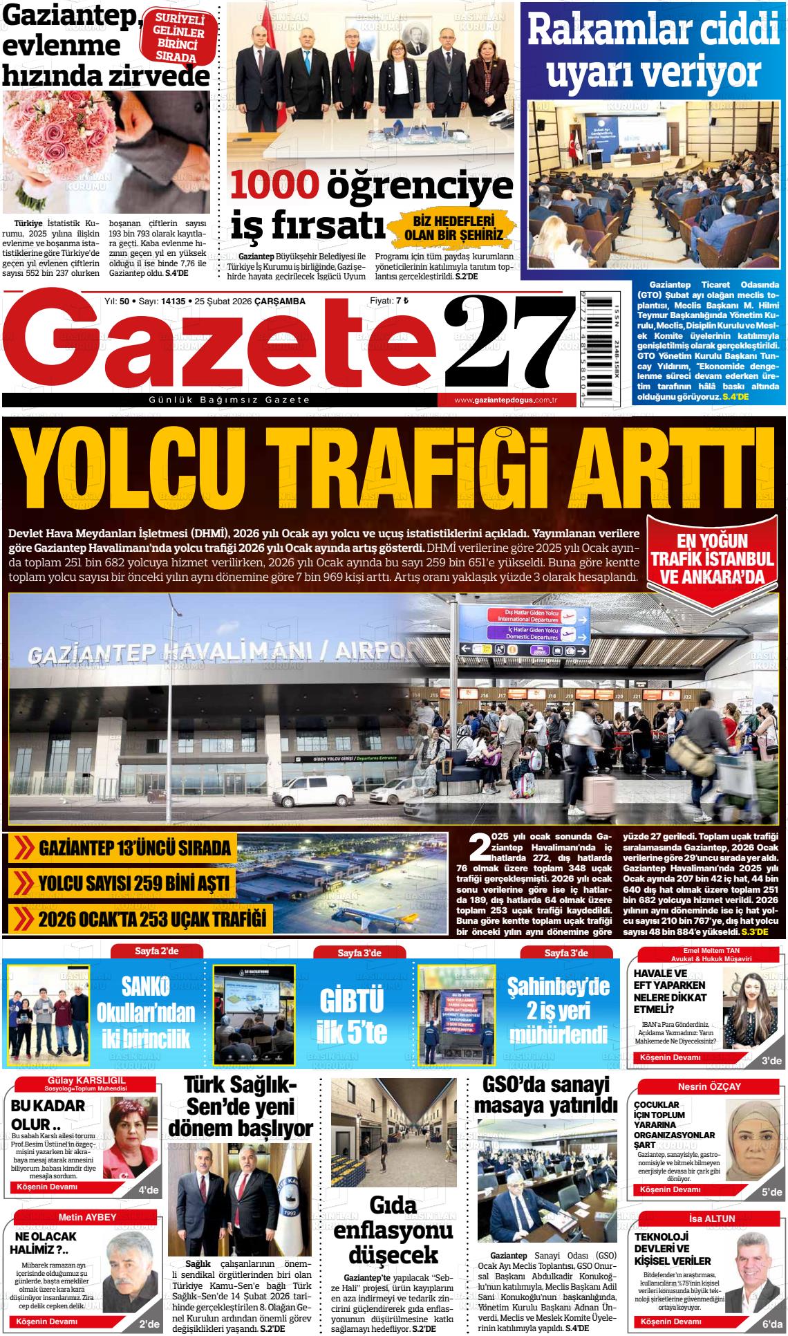 Gaziantep Dogus 25.02.2026