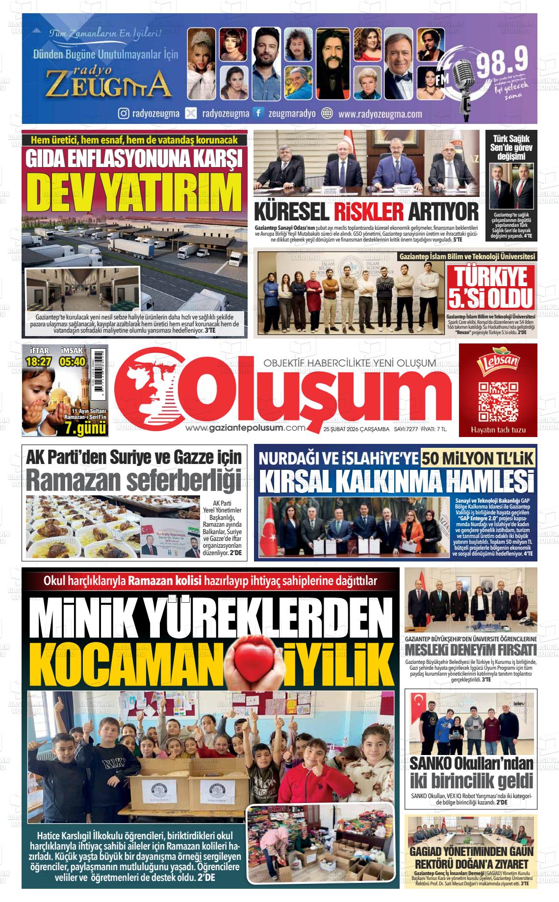 Gaziantep Olusum 25.02.2026