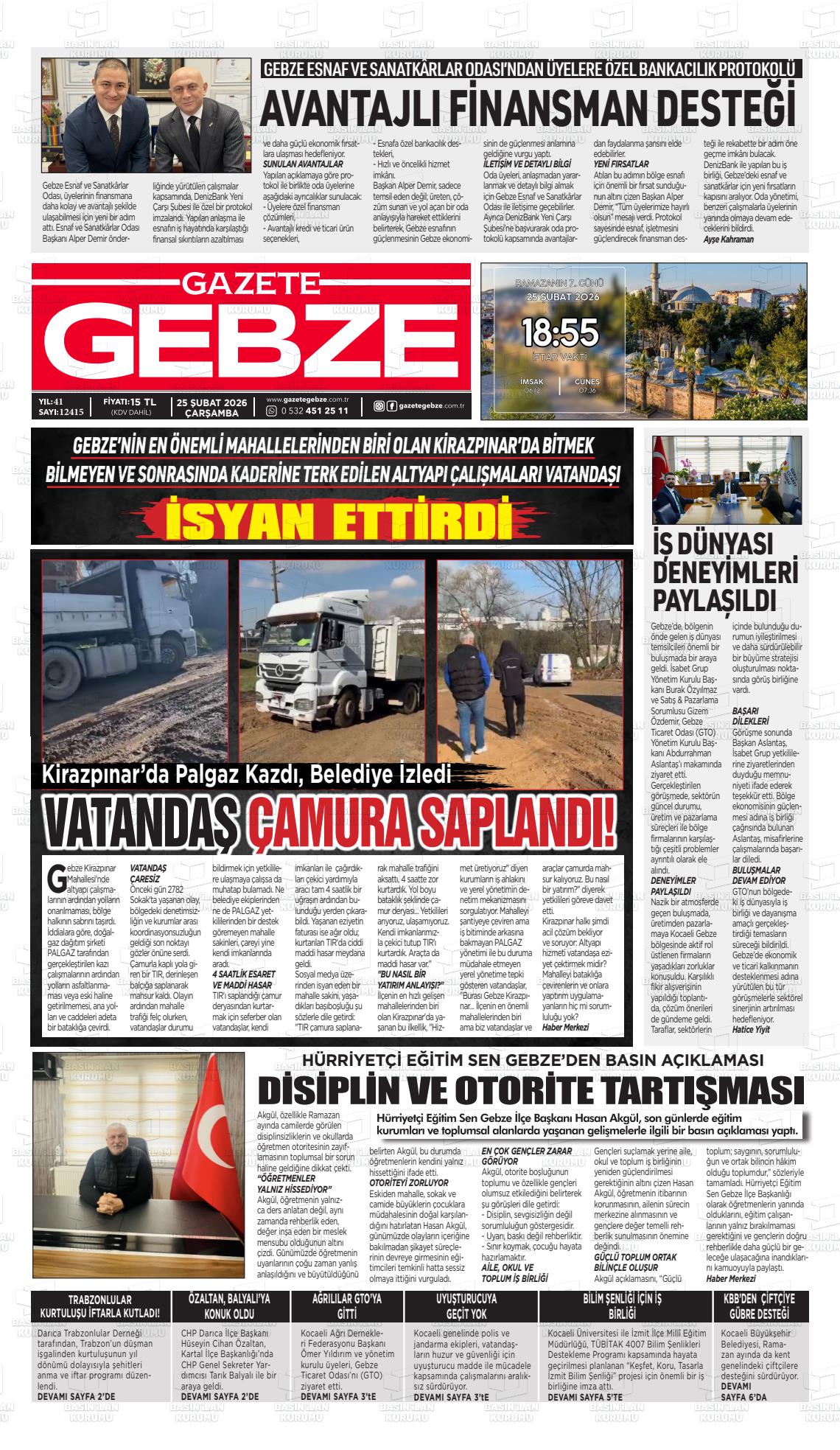 Kocaeli Gebze 25.02.2026