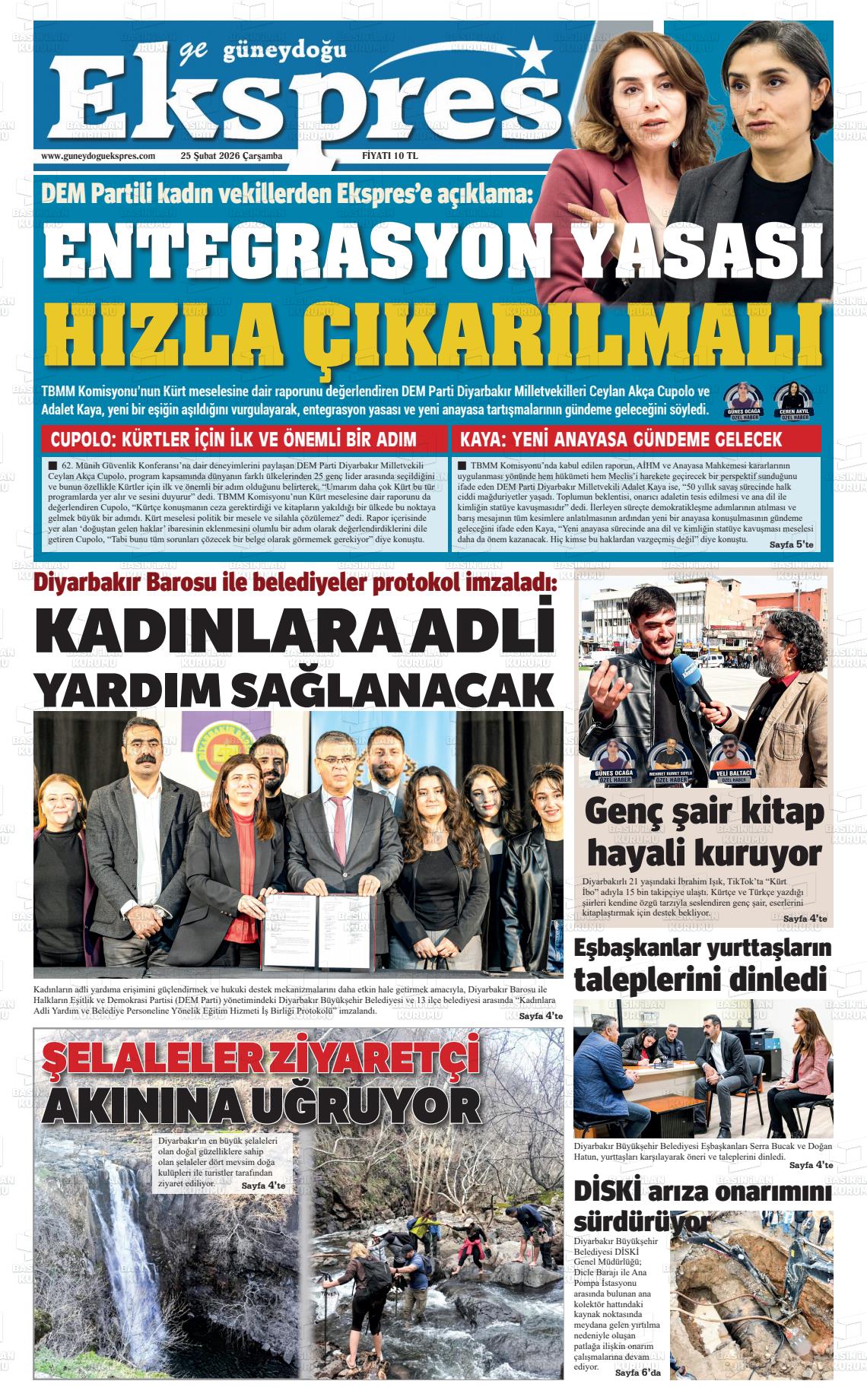 Diyarbakir Geguneydoguekspres 25.02.2026