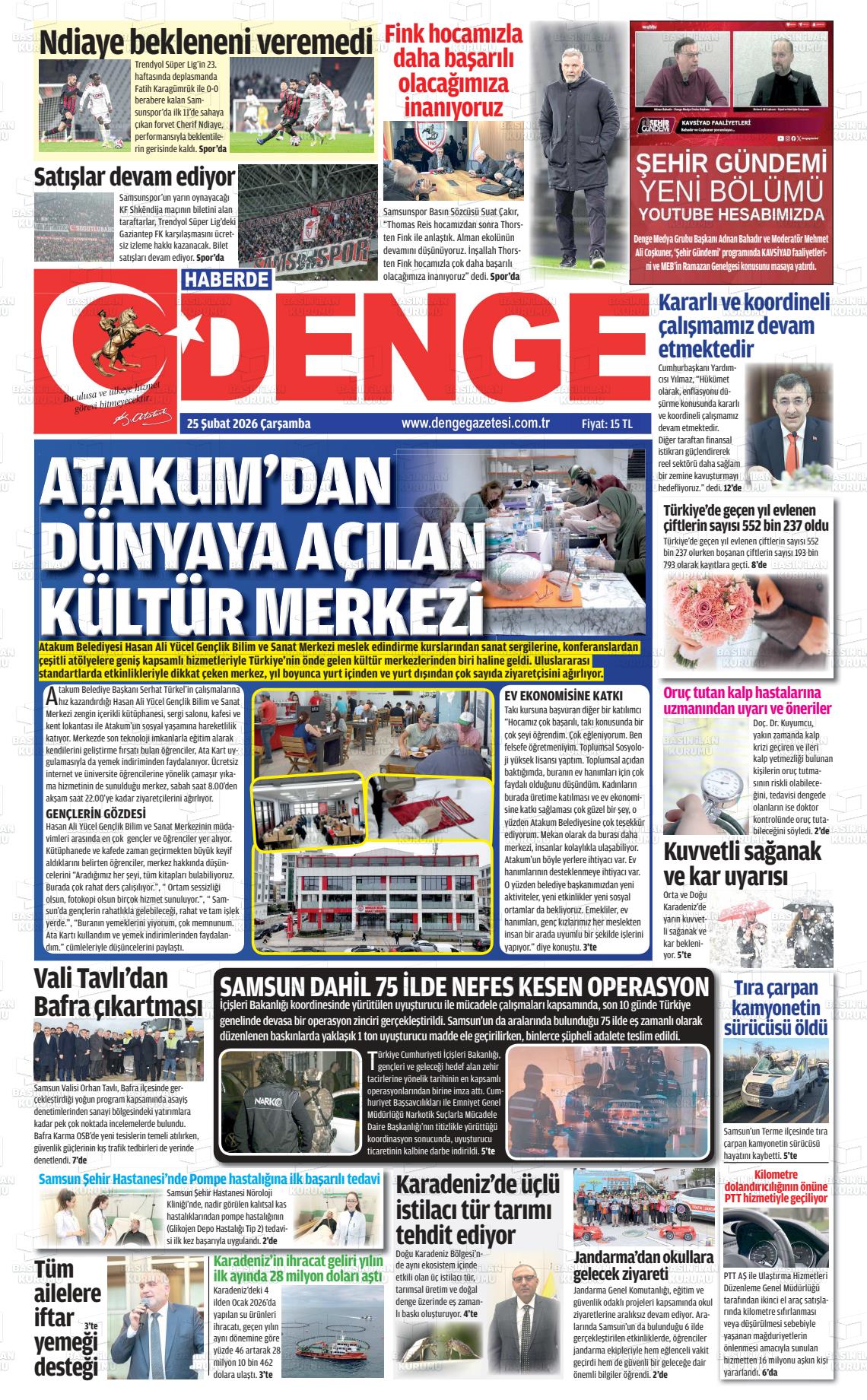 Samsun Haberdedenge 25.02.2026