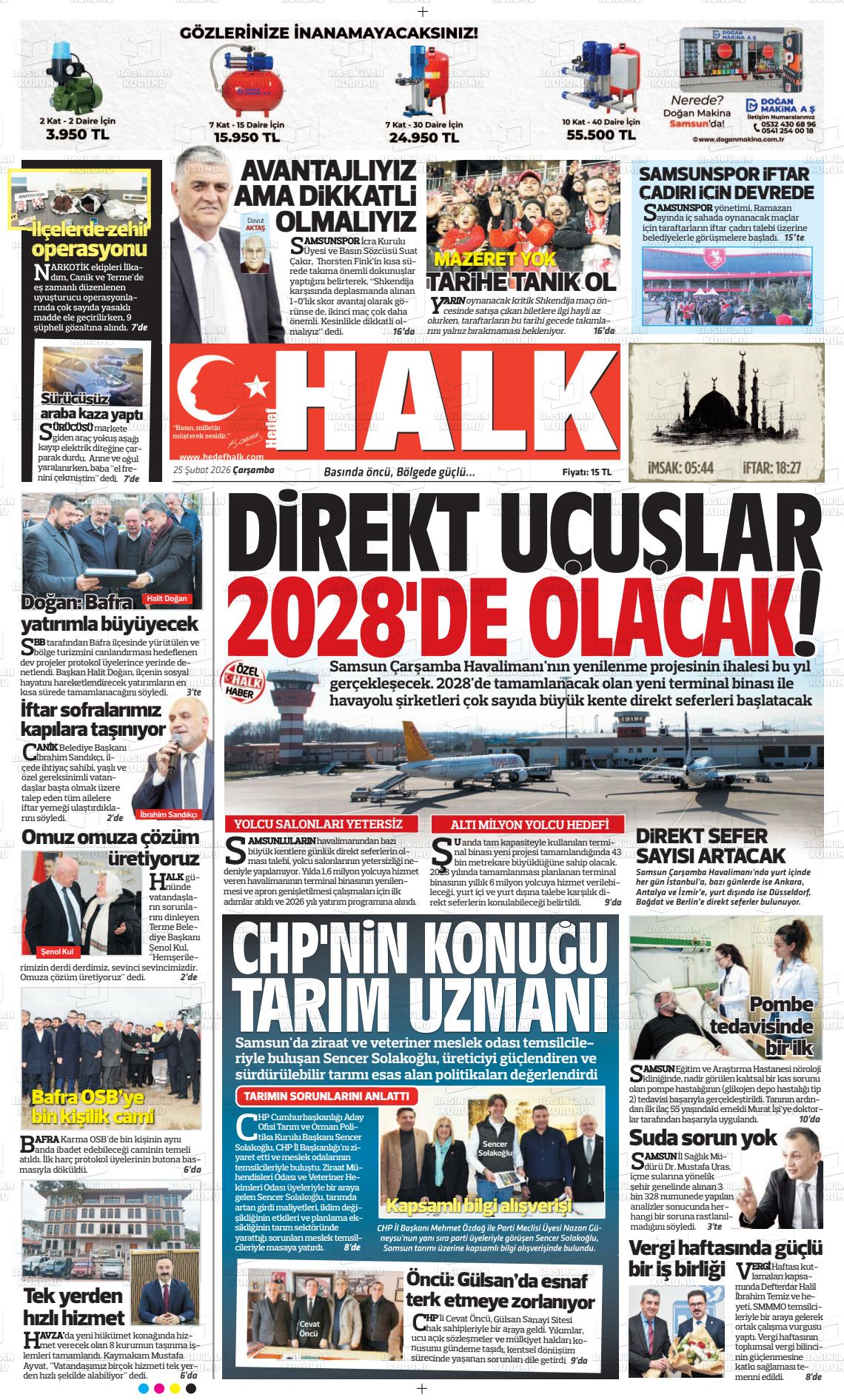 Samsun Hedefhalk 25.02.2026