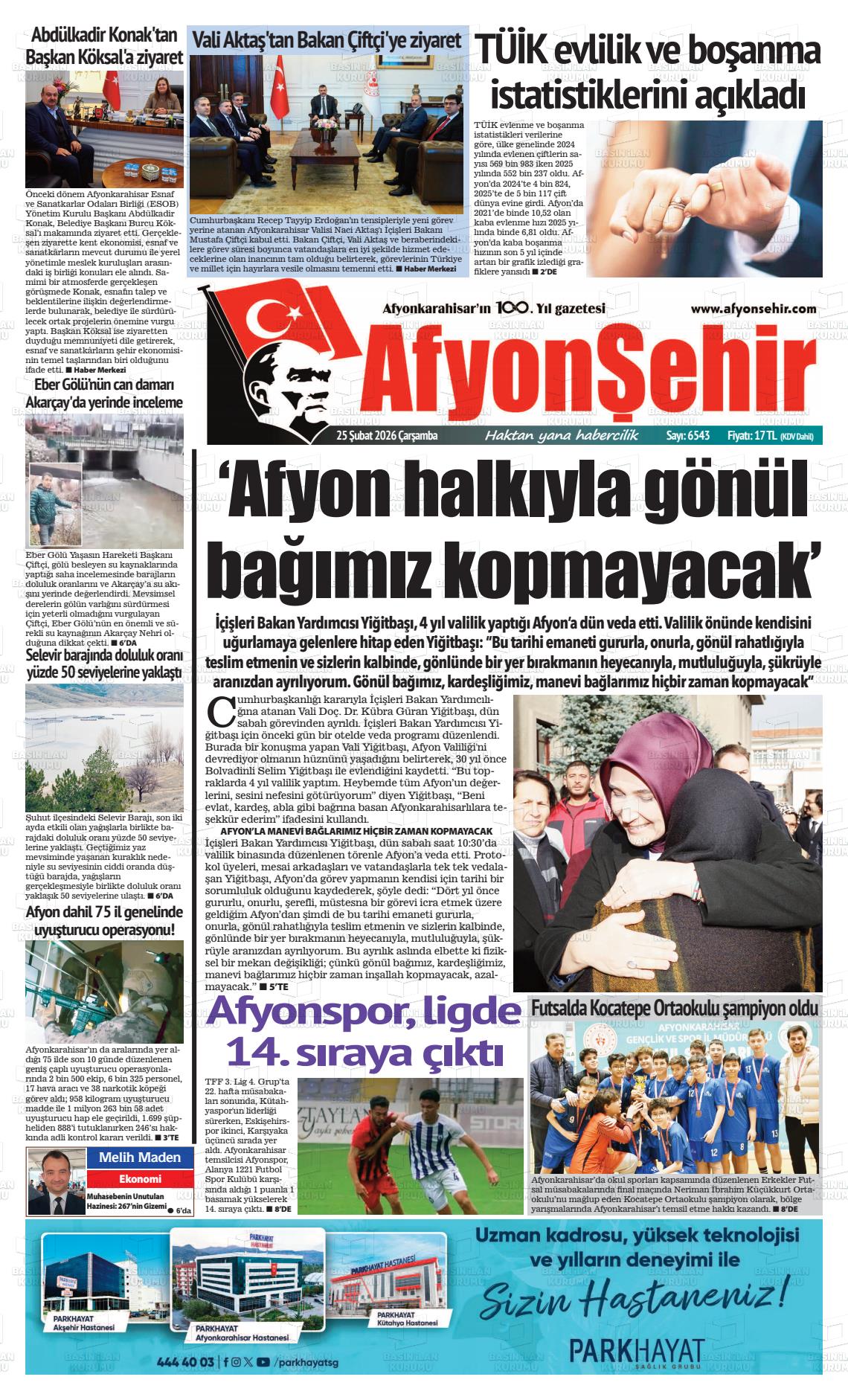 Afyonkarahisar Hisar 25.02.2026