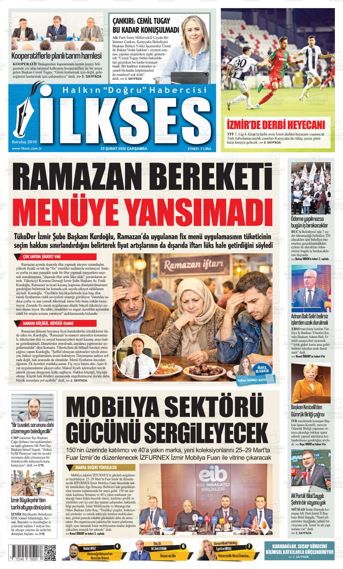 Izmir Ilkses 25.02.2026