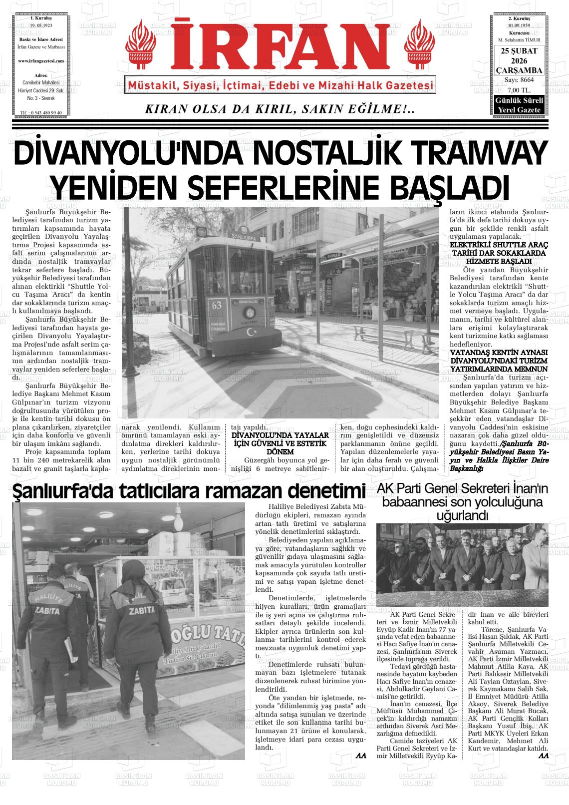 Sanliurfa Irfan 25.02.2026