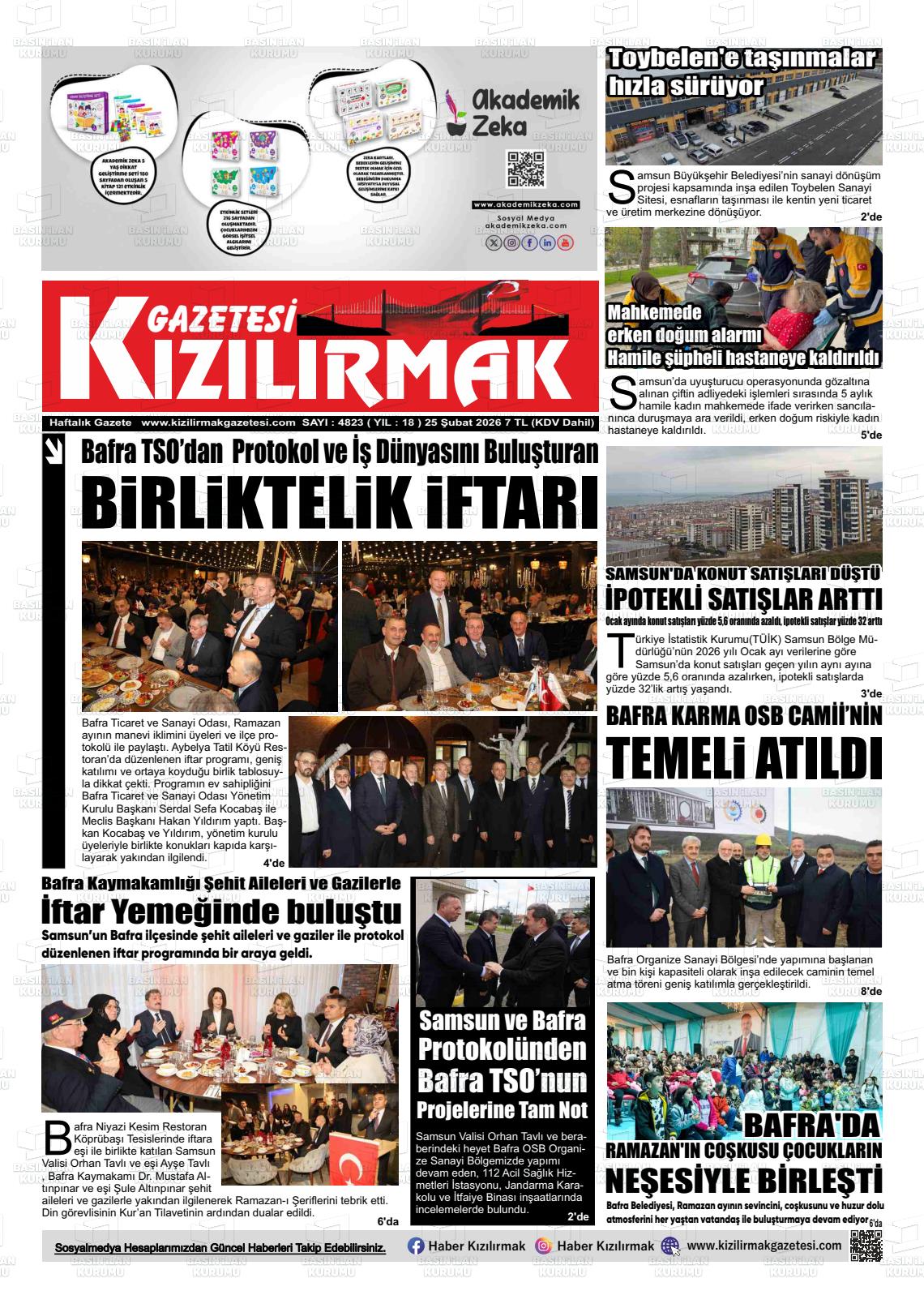 Samsun Kizilirmak 25.02.2026