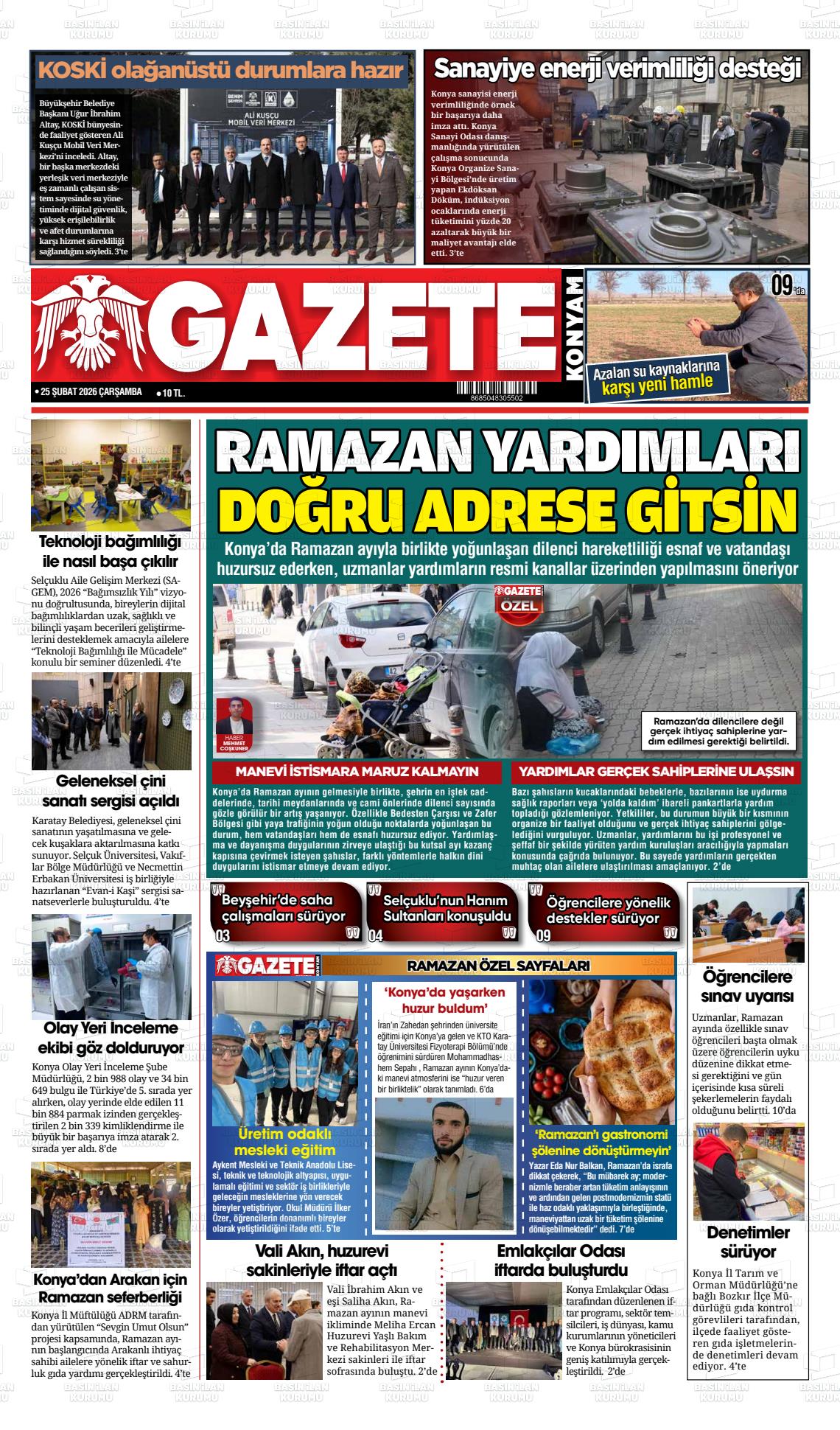 Konya Yenigun 25.02.2026