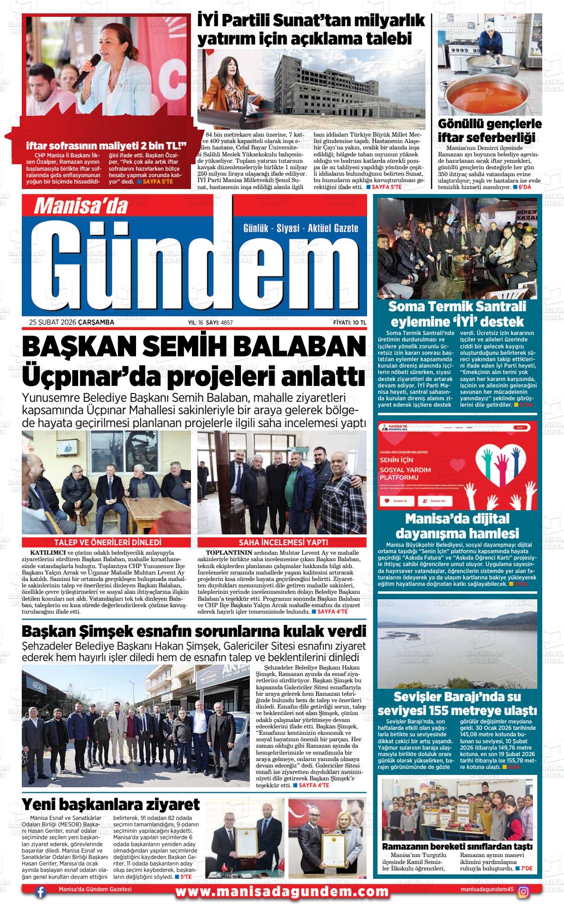 Manisa Dagundem 25.02.2026