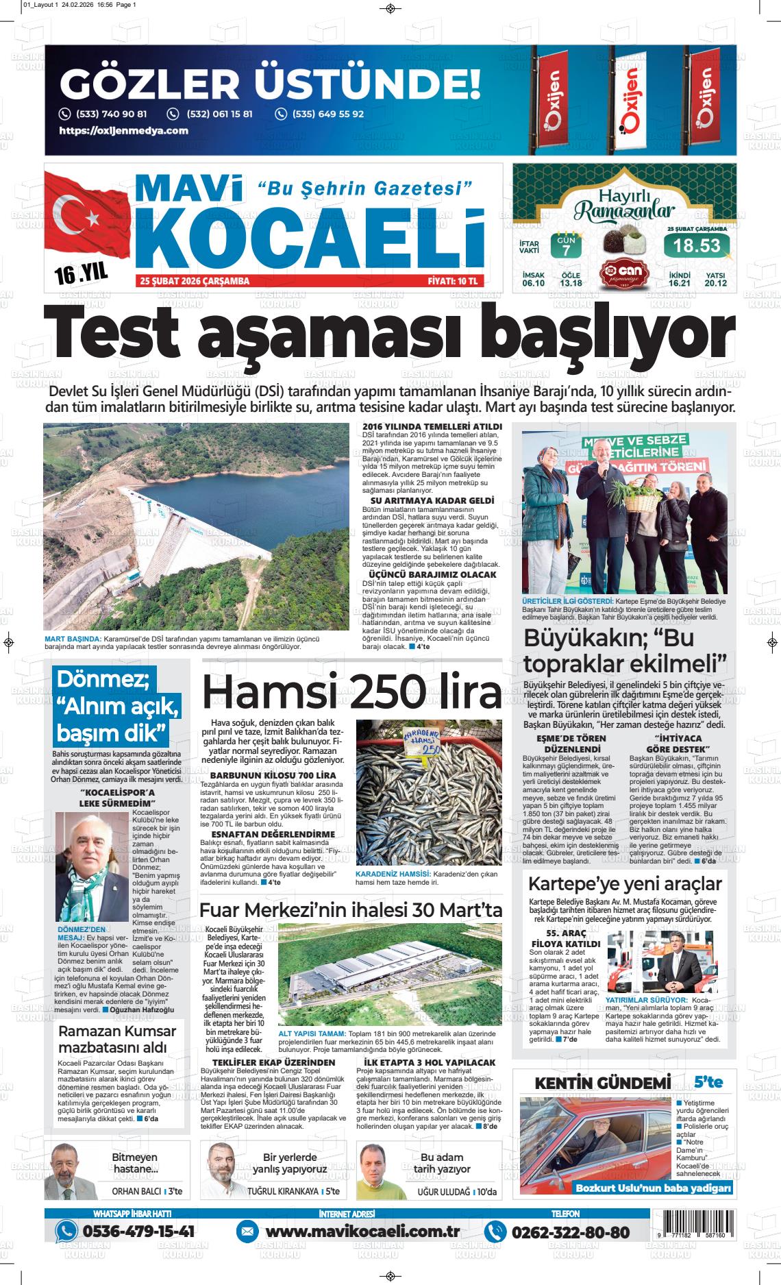 Kocaeli Mavi 25.02.2026