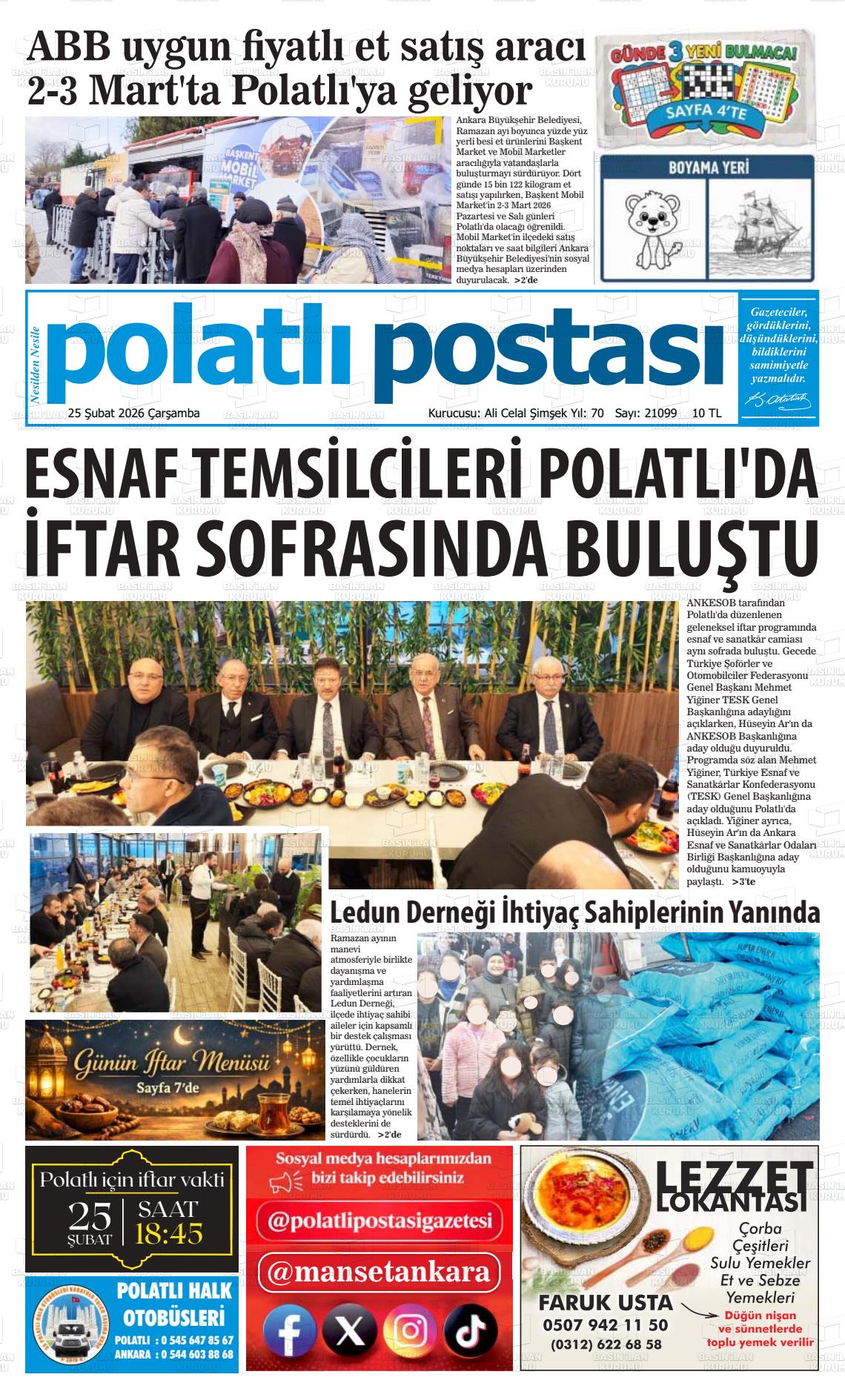 Ankara Polatlipostasi 25.02.2026