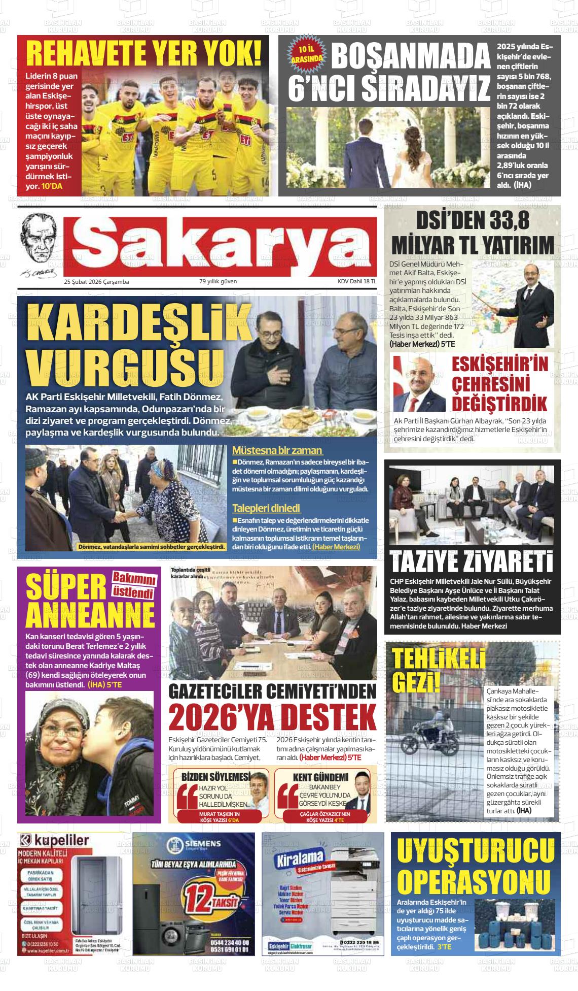 Eskisehir Sakarya 25.02.2026