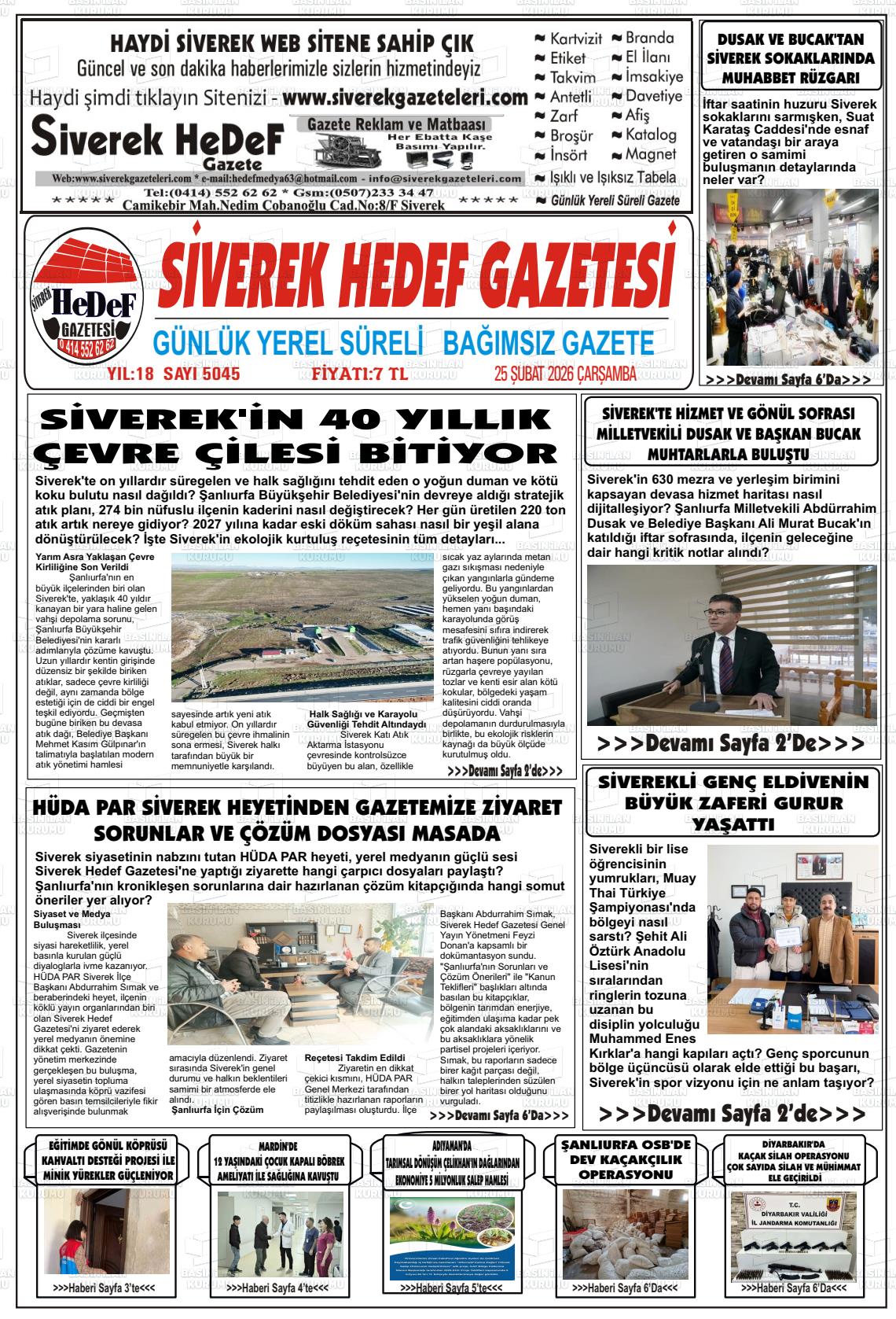 Sanliurfa Siverekhedef 25.02.2026