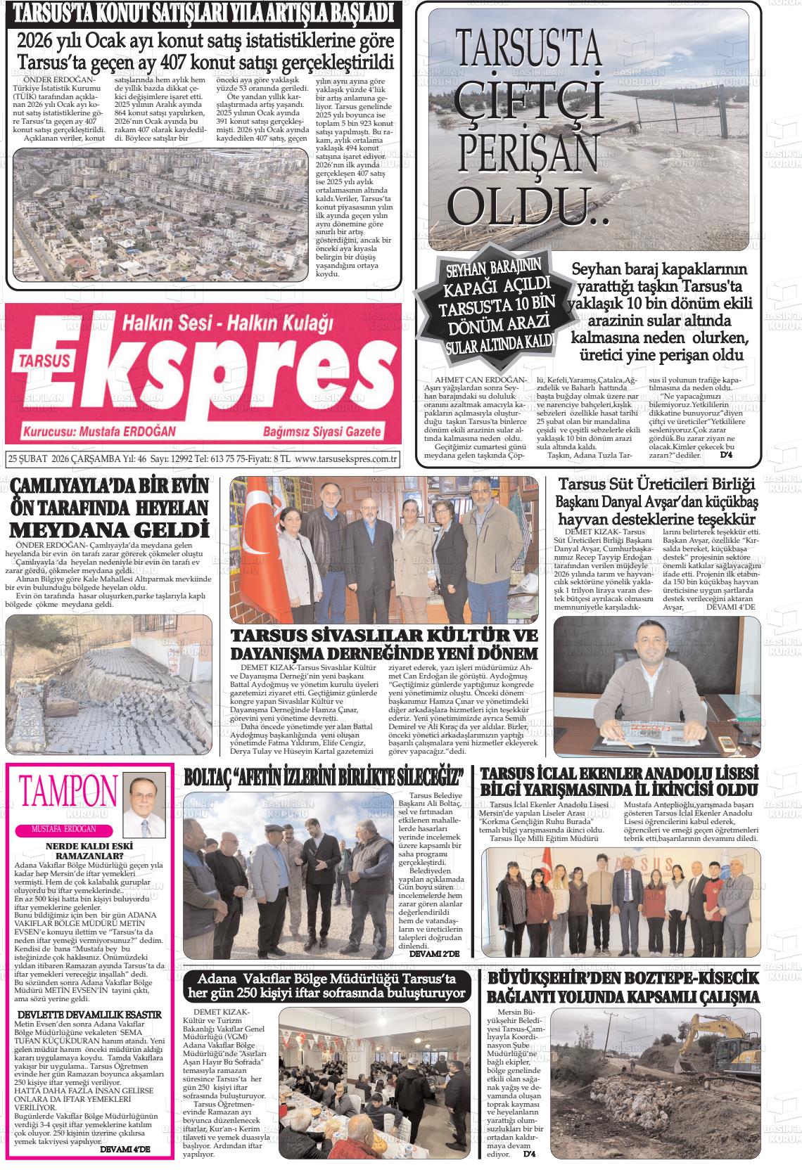 Mersin Tarsusekspres 25.02.2026