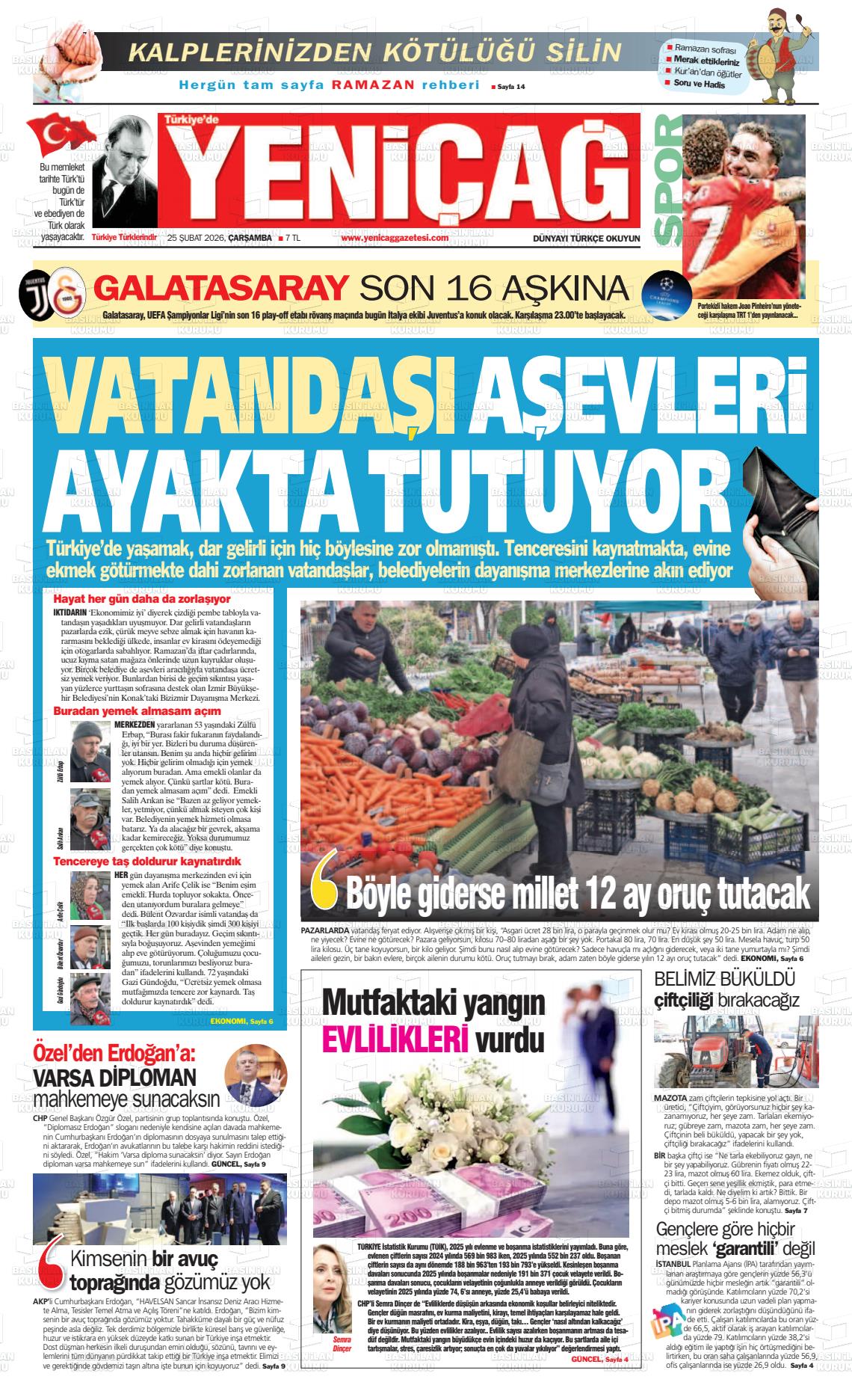 Istanbul Turkiyedeyenicag 25.02.2026