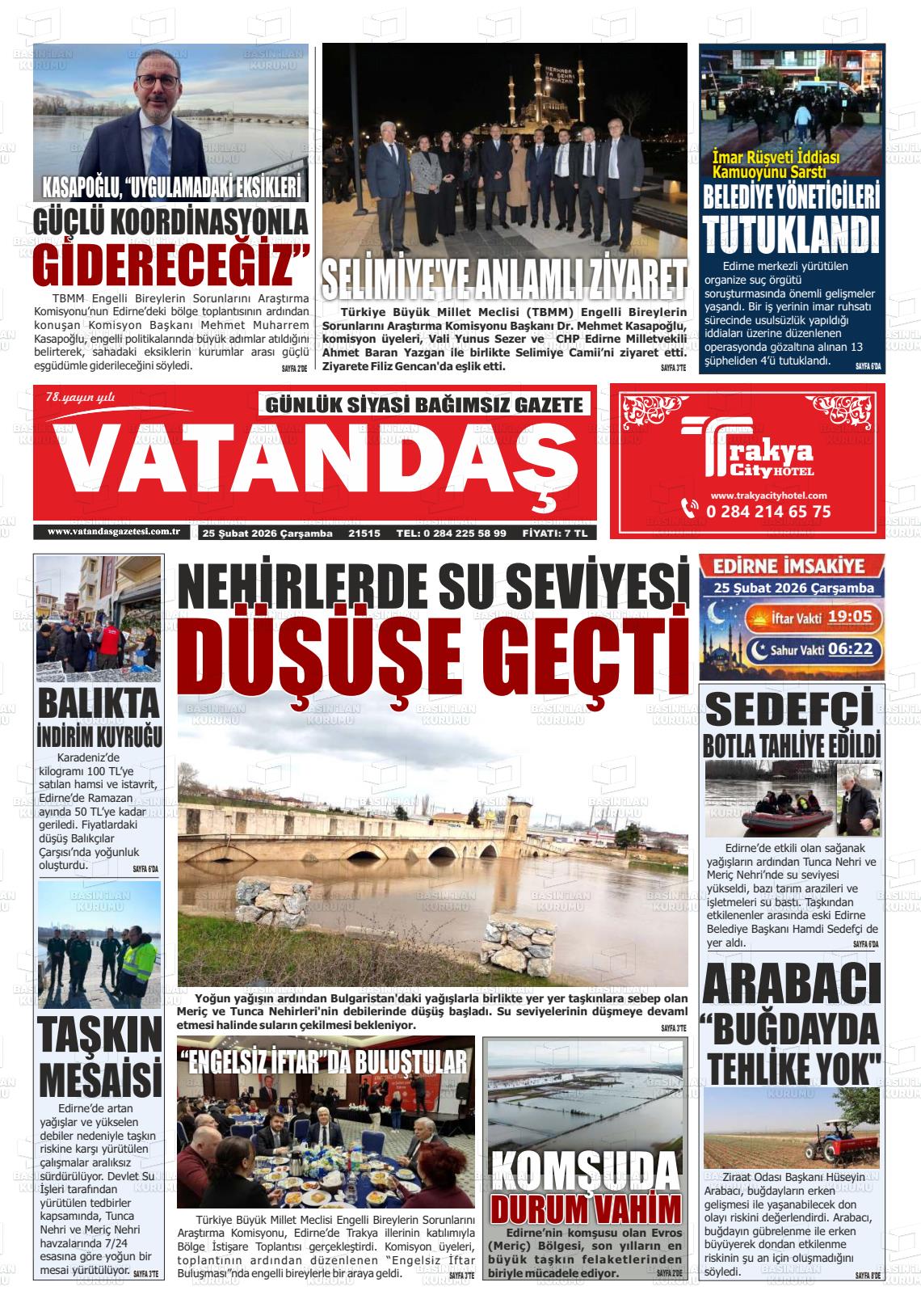Edirne Vatandas 25.02.2026