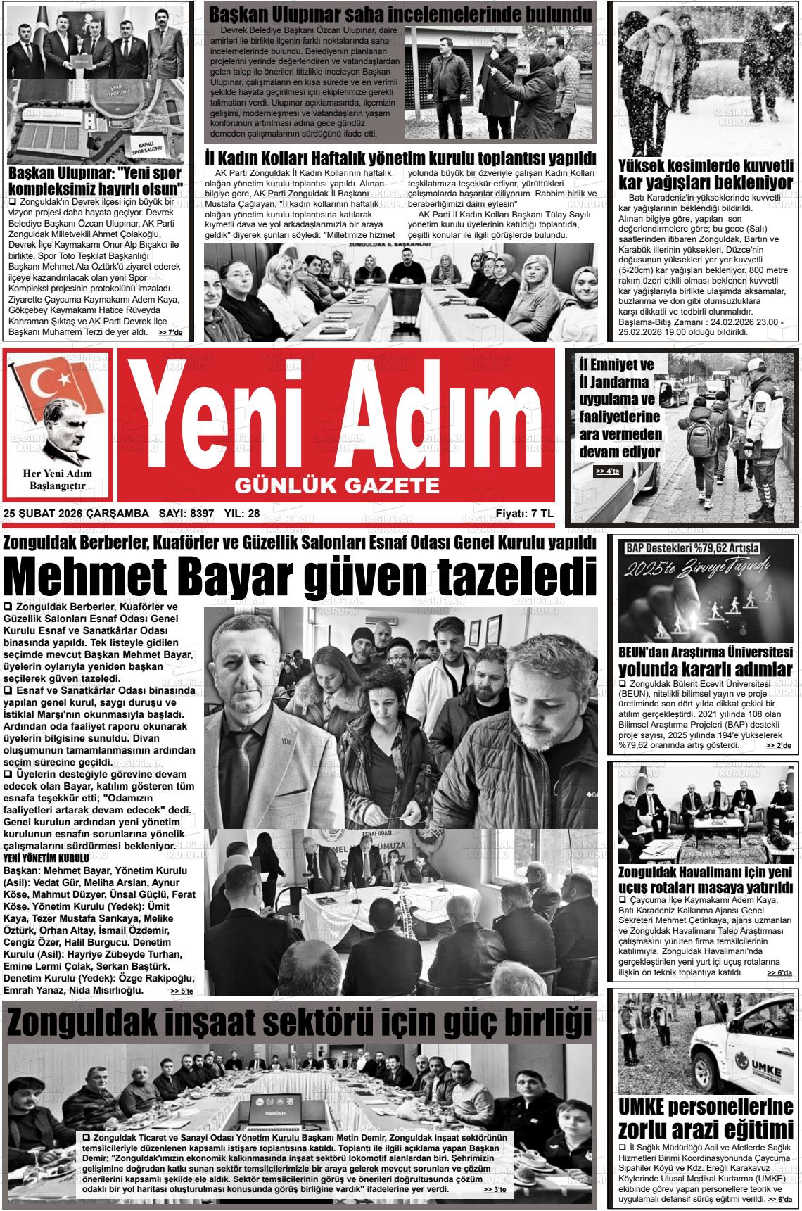 Zonguldak Yeniadim 25.02.2026