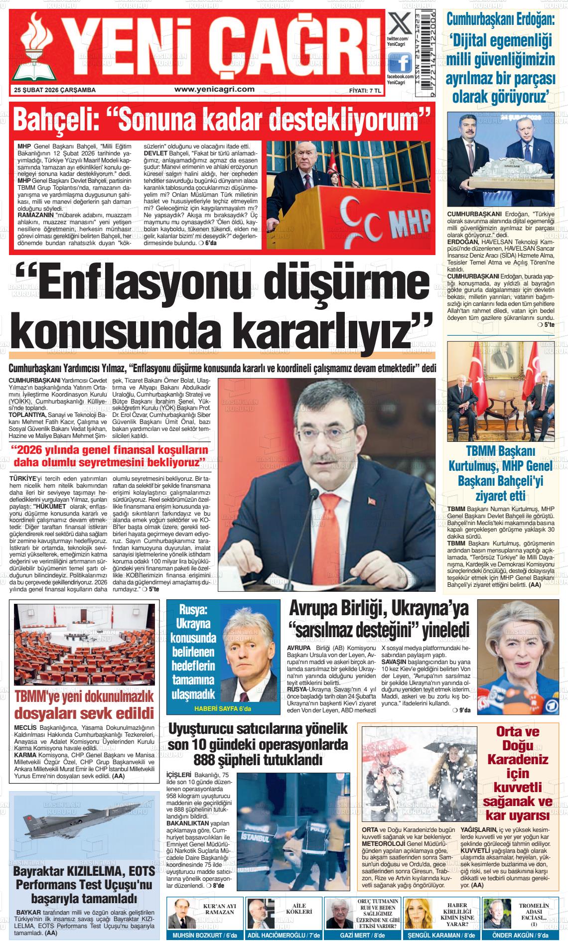 Istanbul Yenicagri 25.02.2026